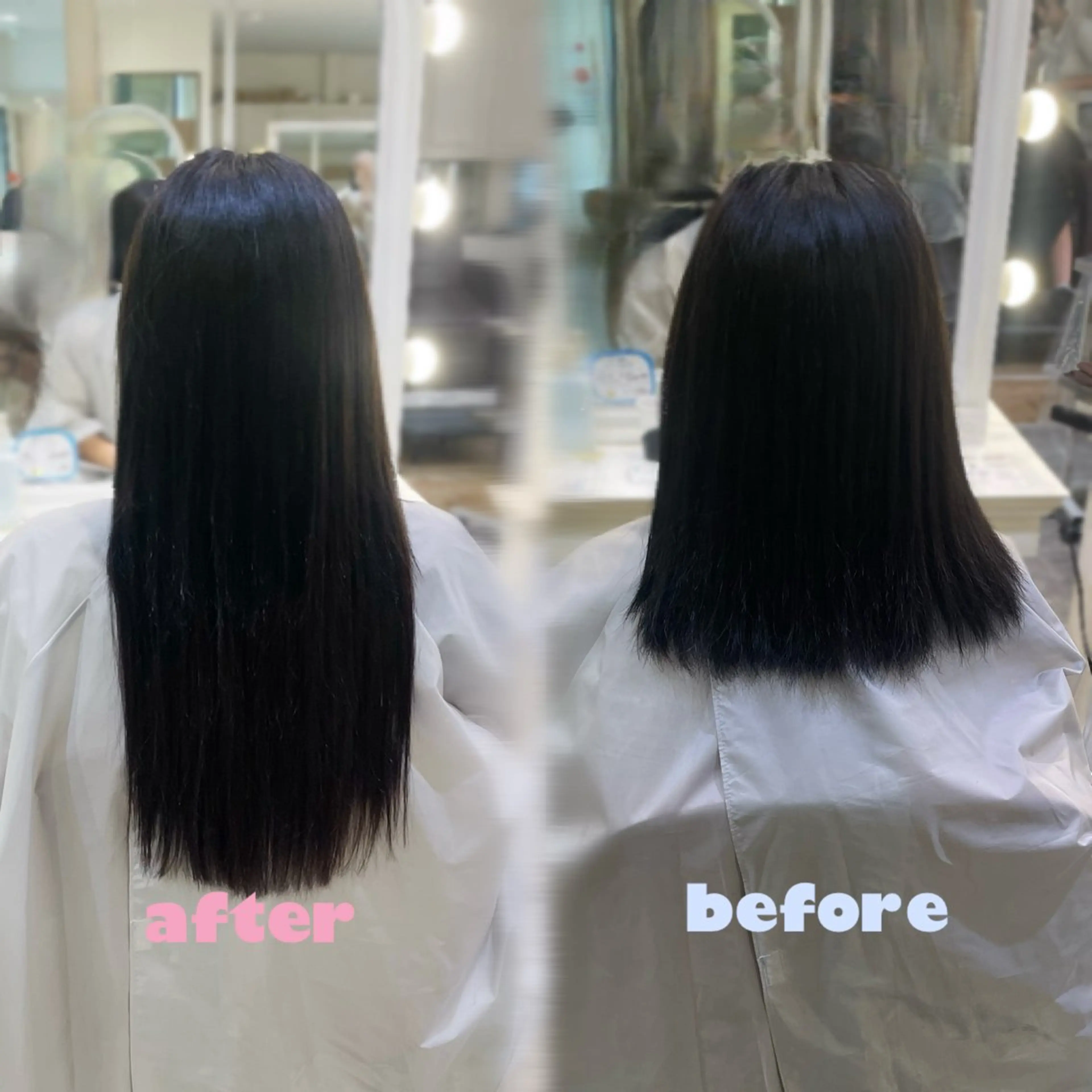 ☁️🎀【5名様限定価格 残り3名】馴染ませエクステ長さだし80本 🎀☁️の写真