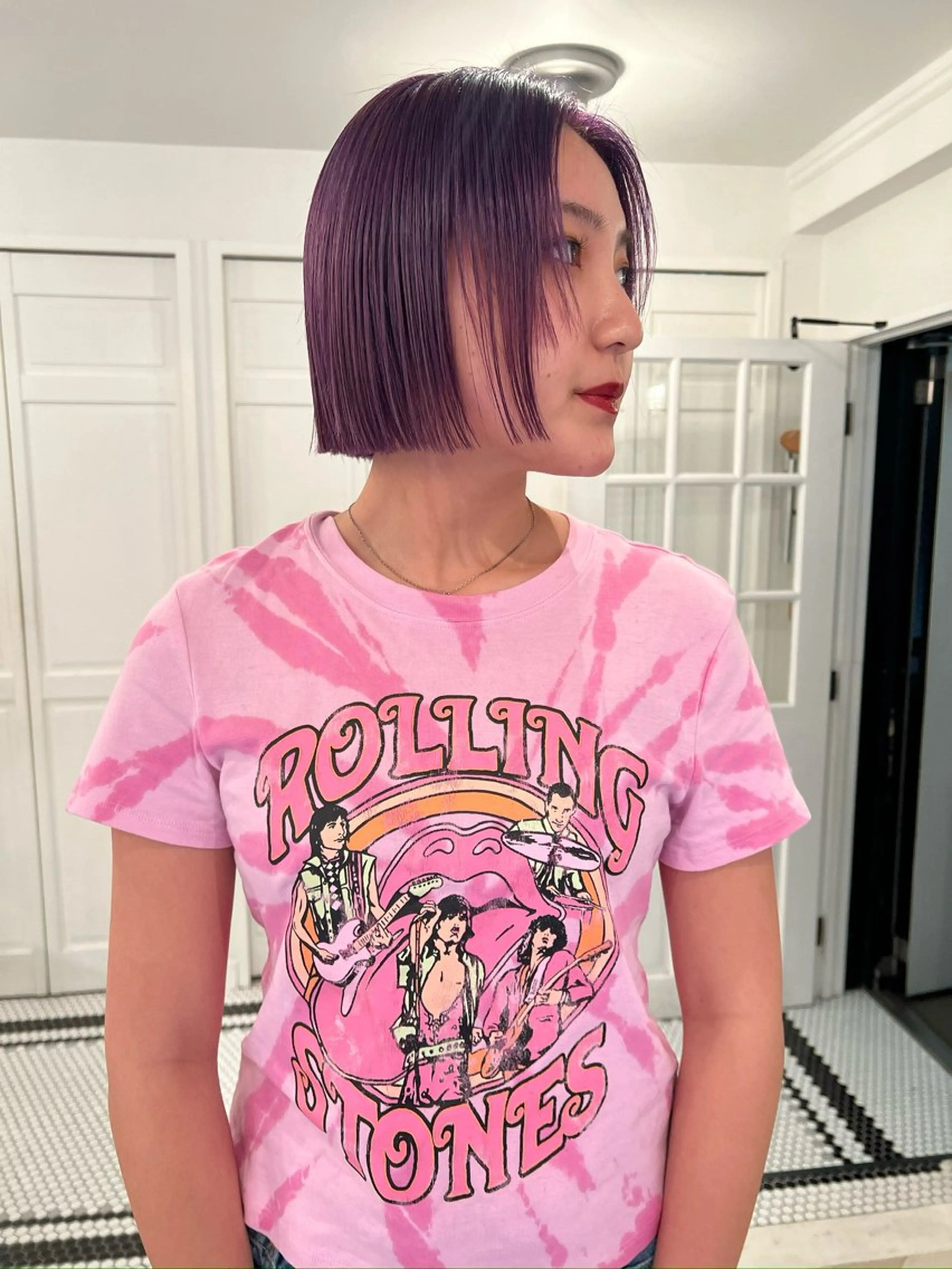 カラー ヘアカラー ブリーチカラー🎀 韓国風/寺門美優のヘアスタイル