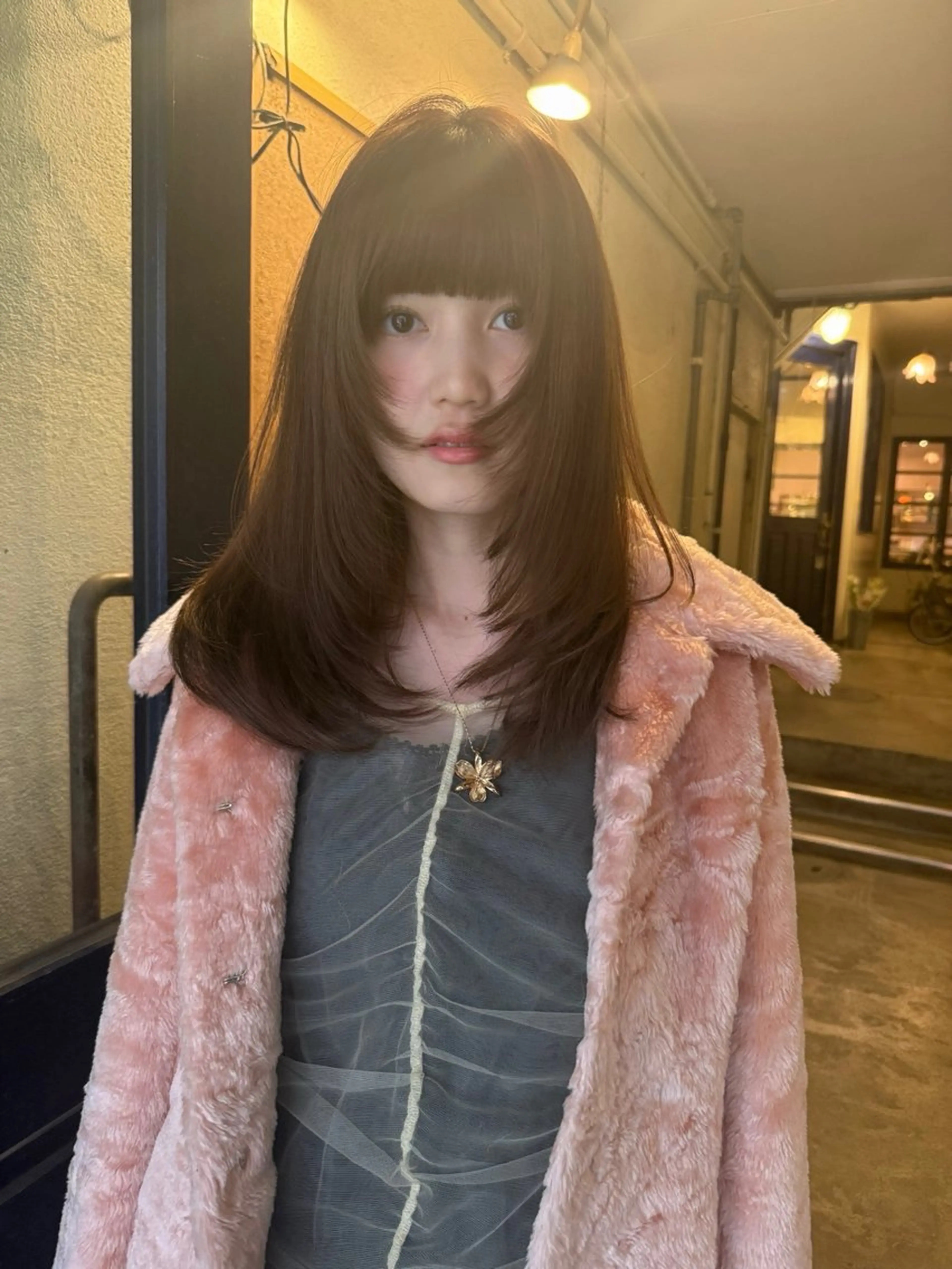 ロング カラー YURiA レイヤー🫧暖色のヘアスタイル