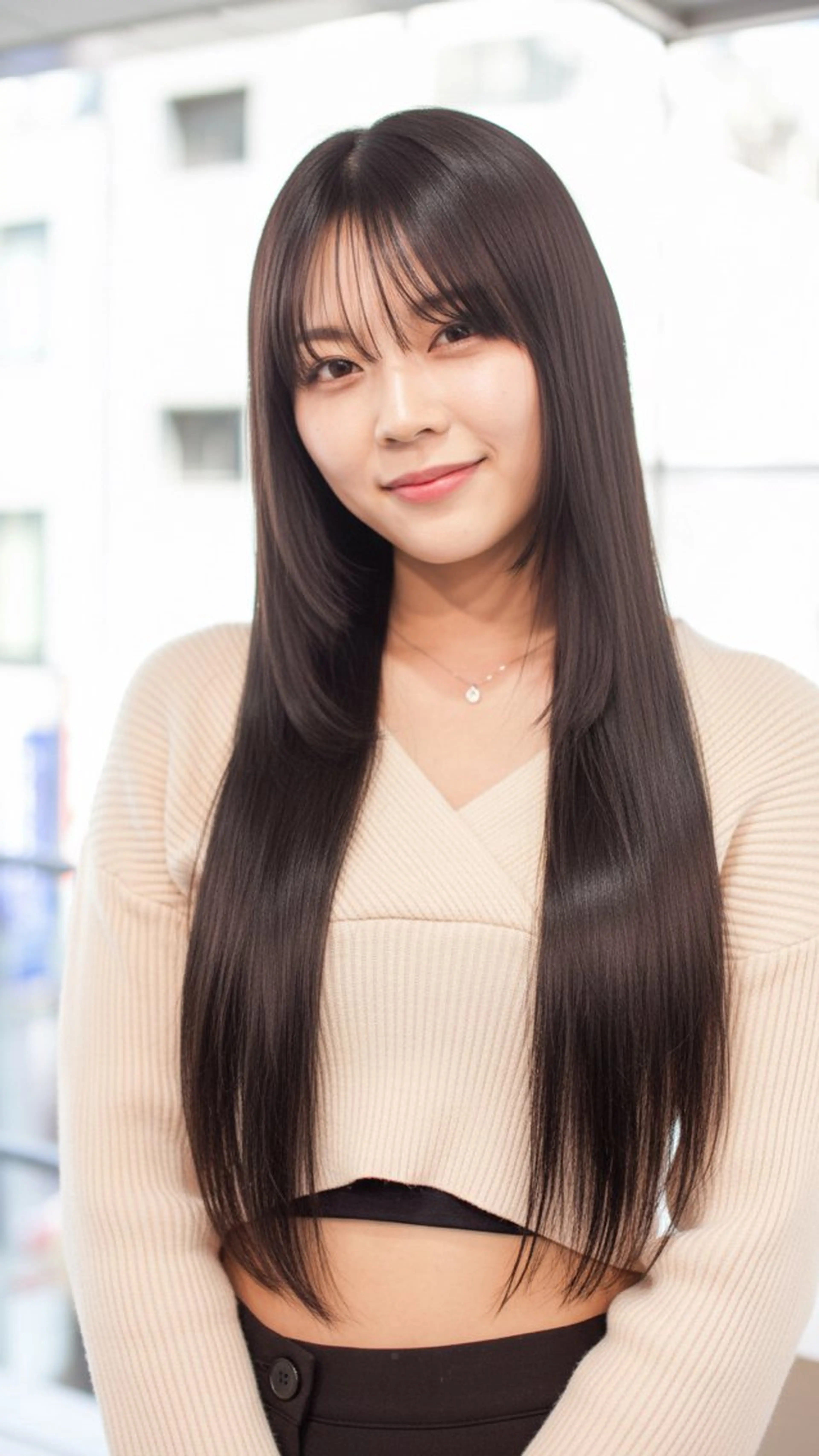 ロング パーマ カット 縮毛矯正 トリートメント 髪質改善/縮毛矯正 /ブリーチ矯正/岡部のヘアスタイル