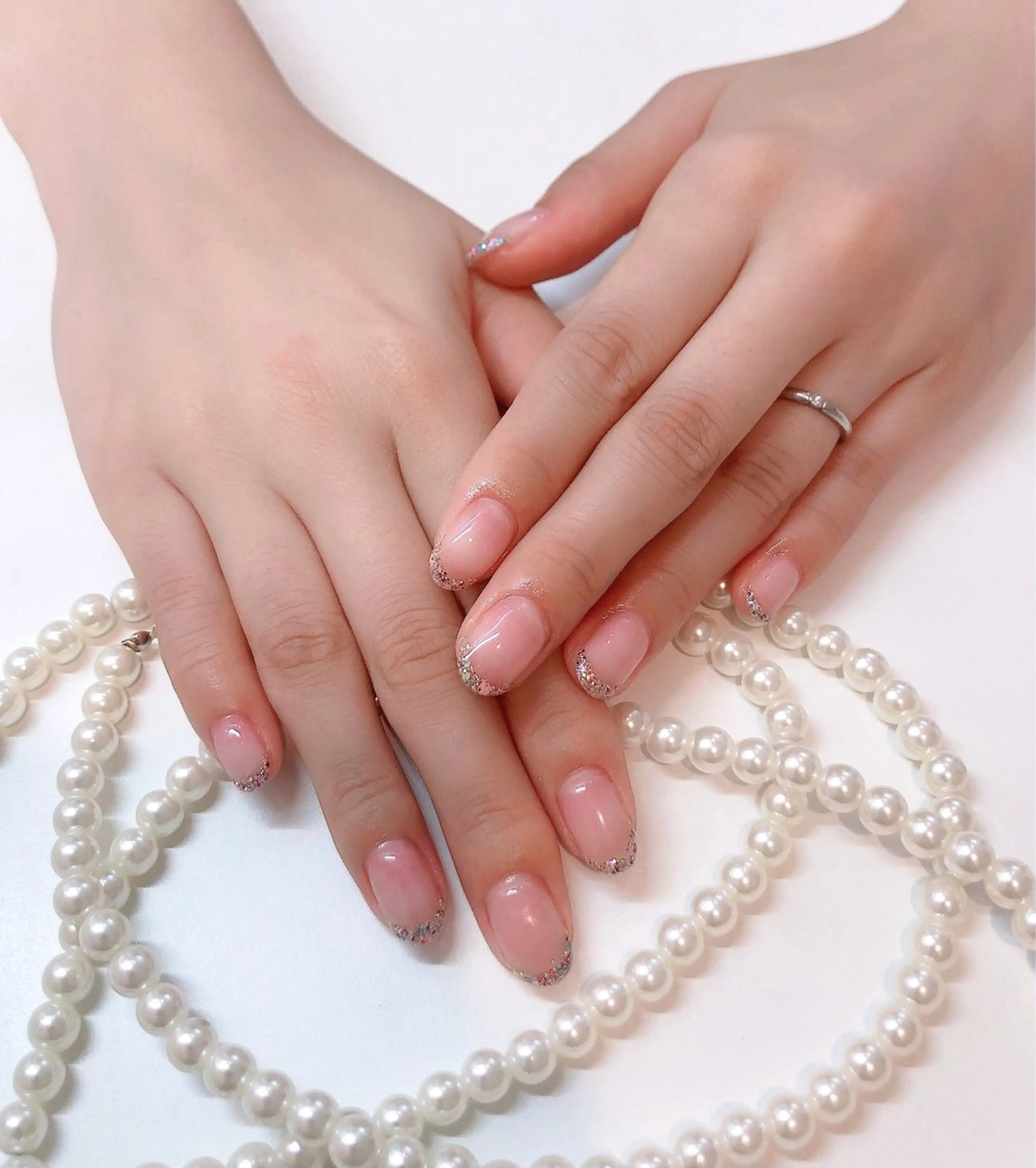 ネイル フレンチネイル cocoネイル&まつげサロン所属・片平 恭子のマツエク・マツパデザイン