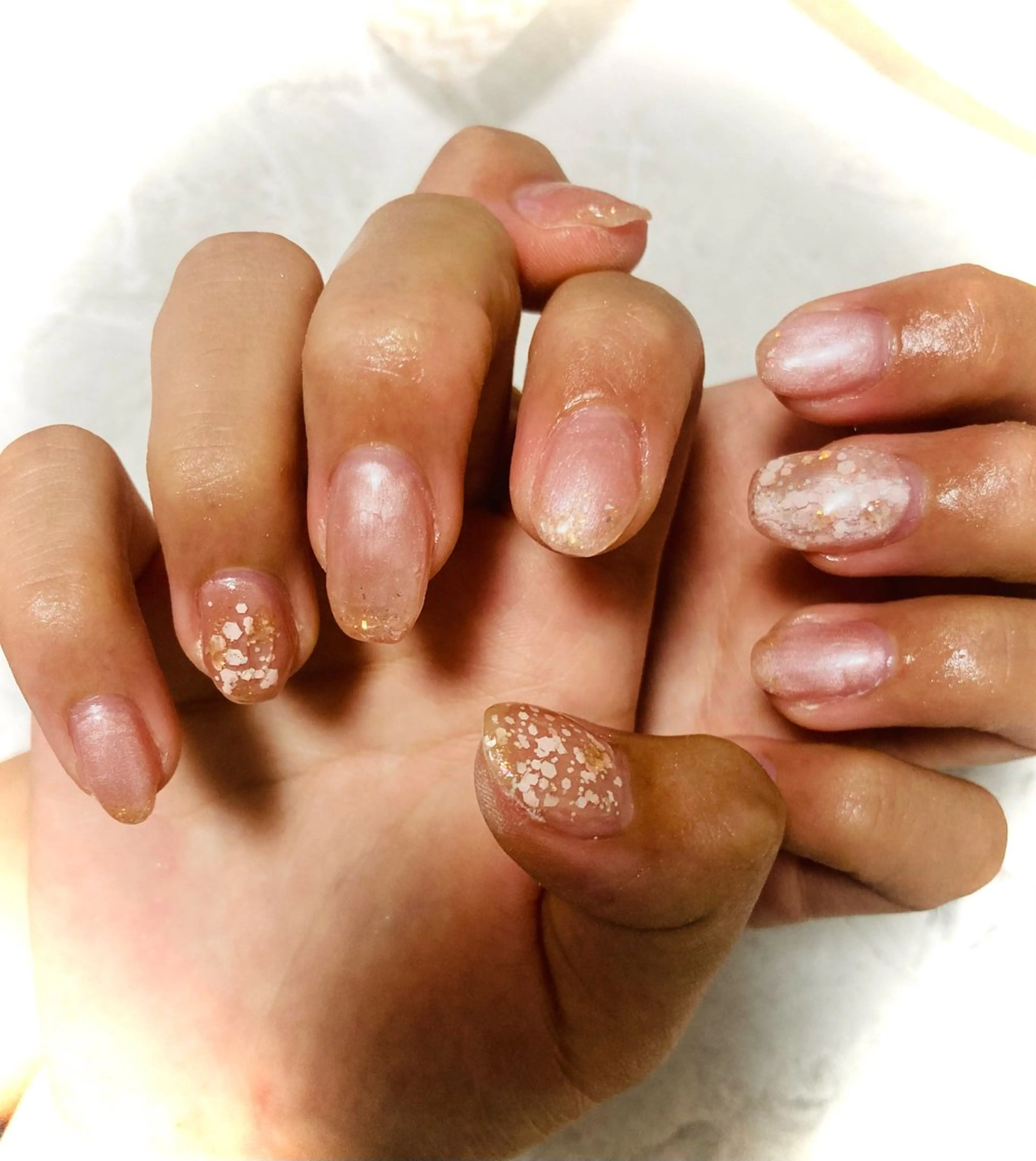 ネイル ピンク アイ❤️ カールのマツエク・マツパデザイン