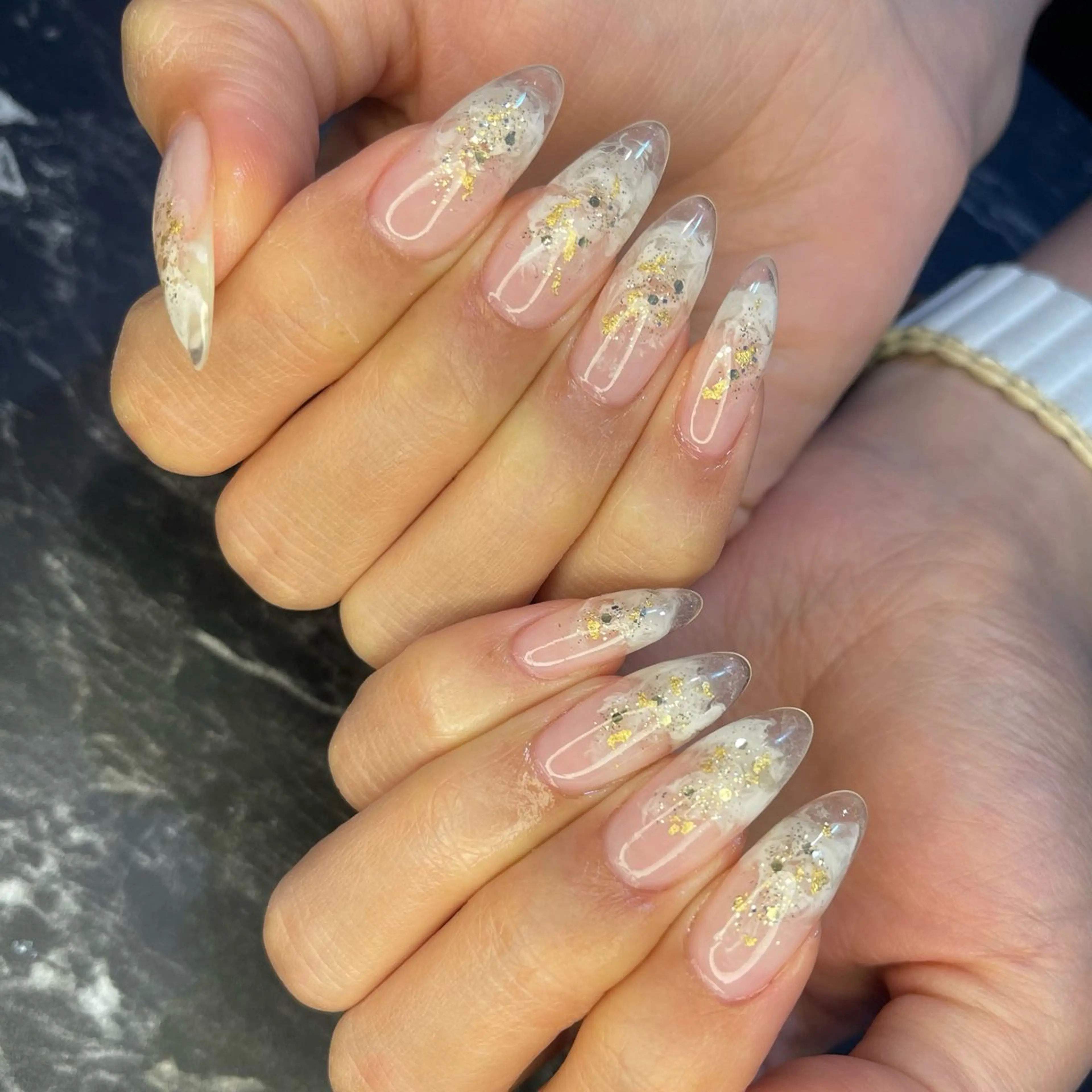 ネイル クリアネイル 長さ出し 持ち込み ニュアンスネイル 【癖爪・逆さまつ毛の 救世主】Mizukiのネイルデザイン