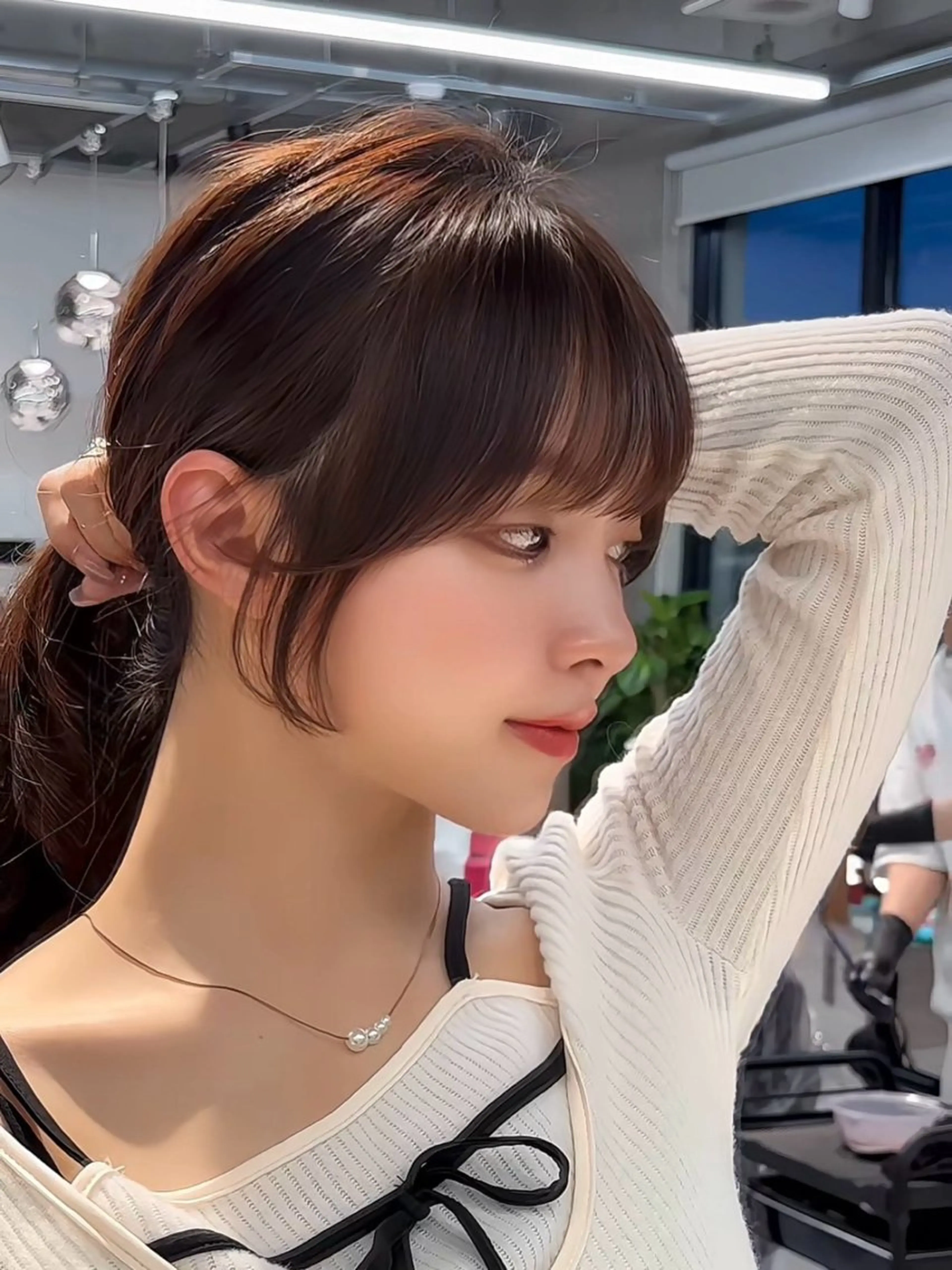 ミディアム カラー パーマ ベージュカラー レイヤーカット 縮毛矯正 カット ヘアカラー トリートメント 【美髪矯正】 吉村　清志のヘアスタイル