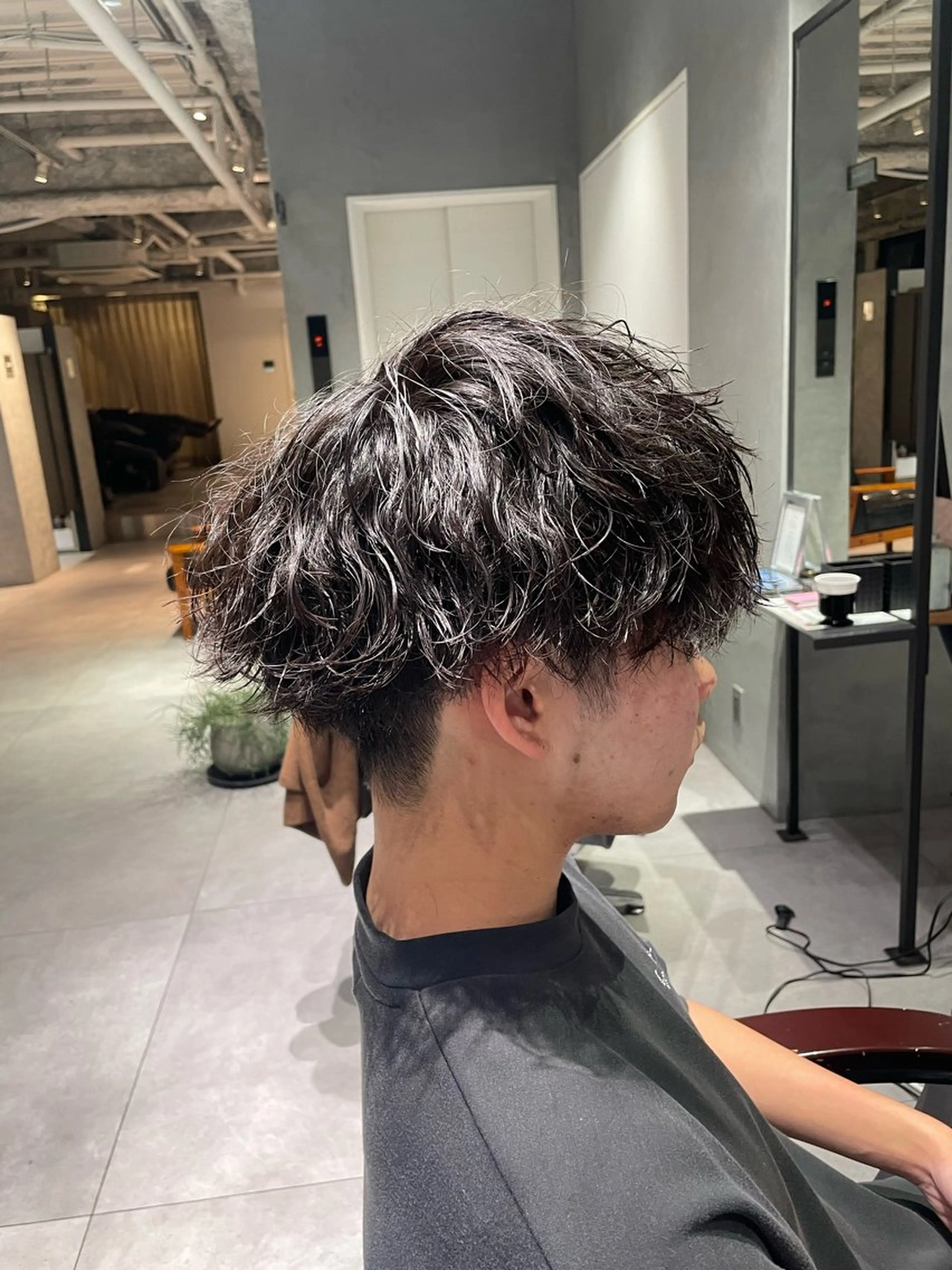 ミディアム パーマ メンズ カット パーマ 🔱メンズパーマ特化 🔱山下和輝のヘアスタイル