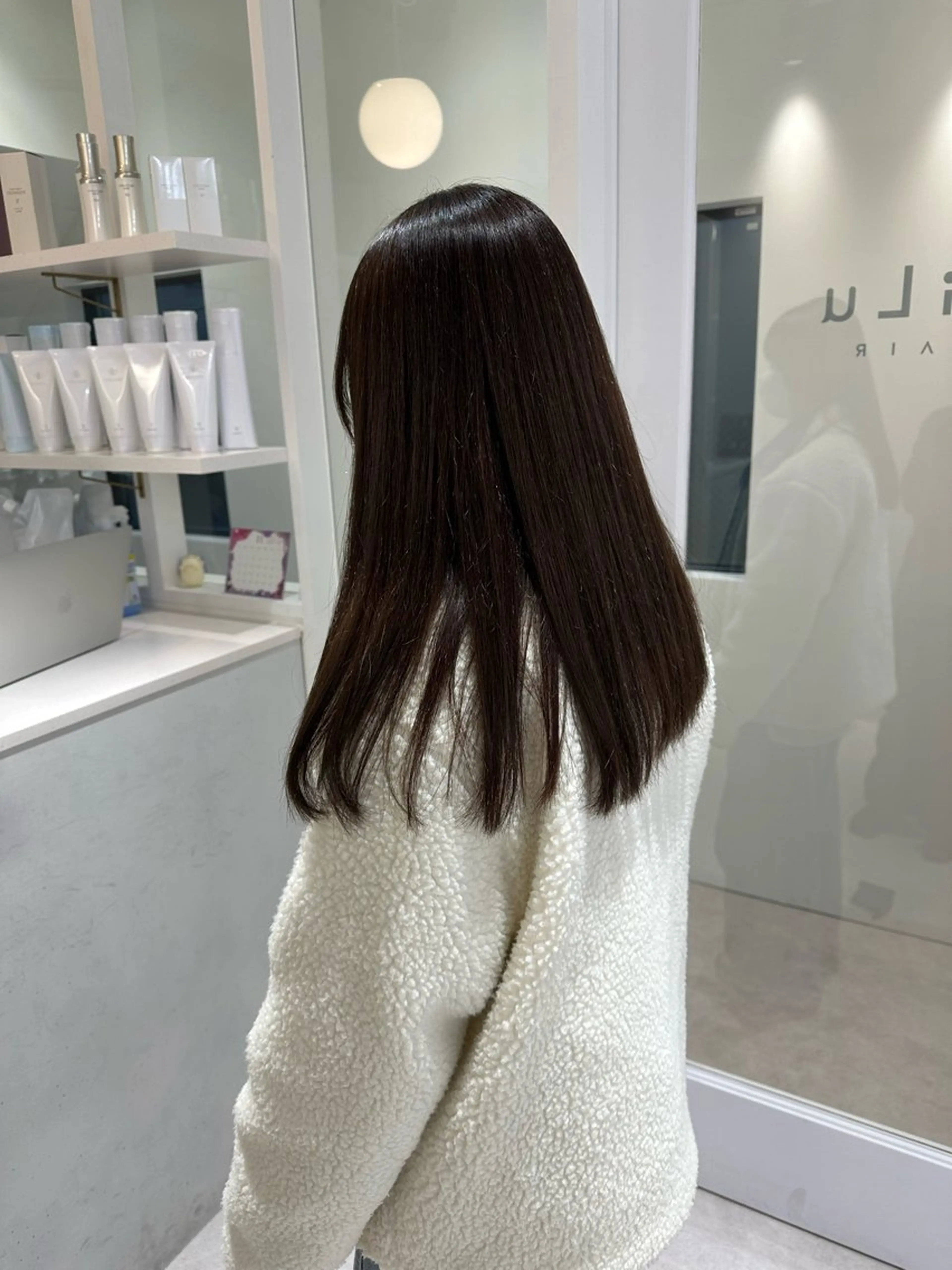 セミロング カラー パーマ 髪質改善 ストレートパーマ お洒落パーマ/ 艶カラー/michiのヘアスタイル