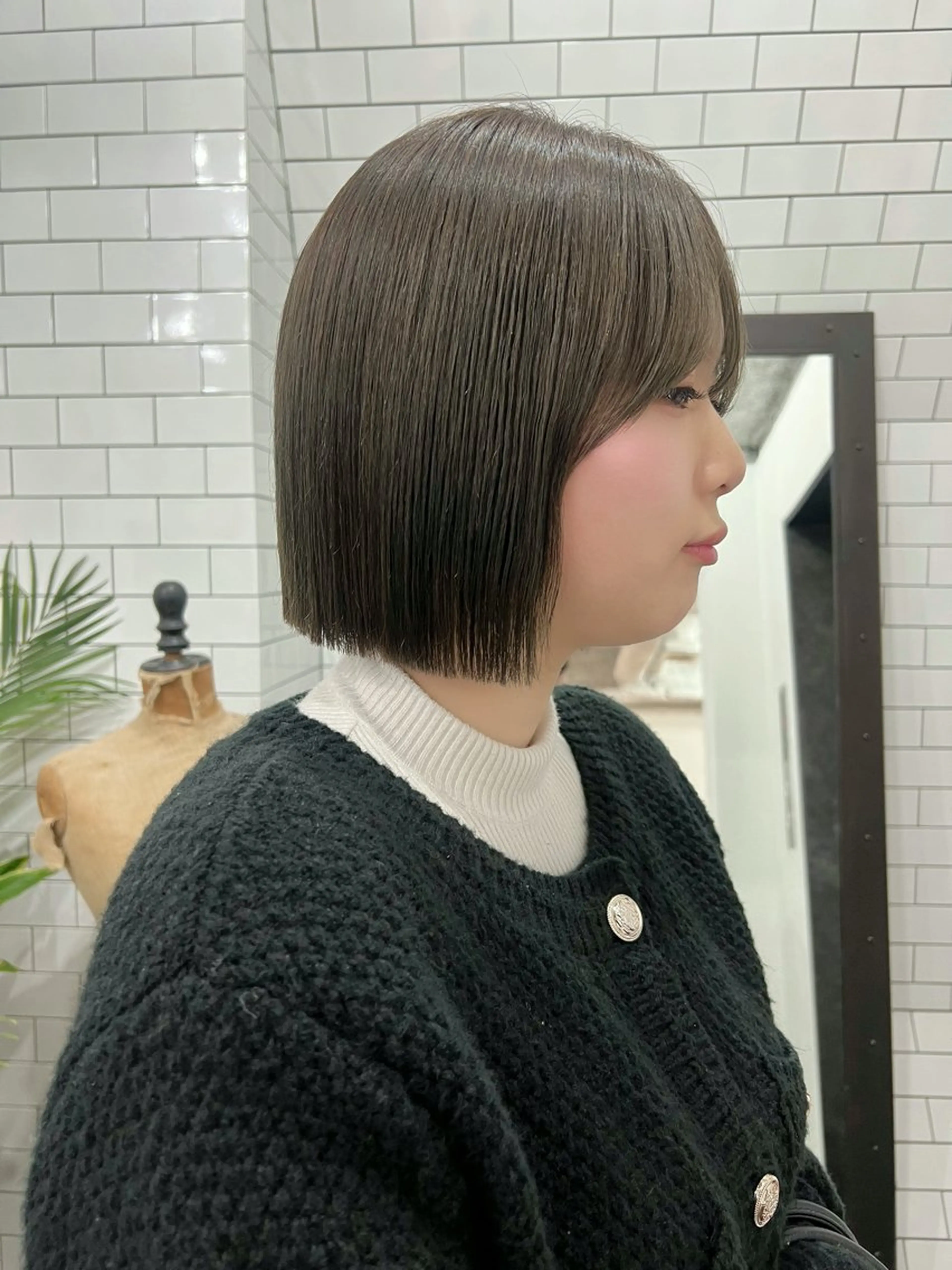 ショート 紙屋町ショート /ボブ　パーマ河内蓮のヘアスタイル