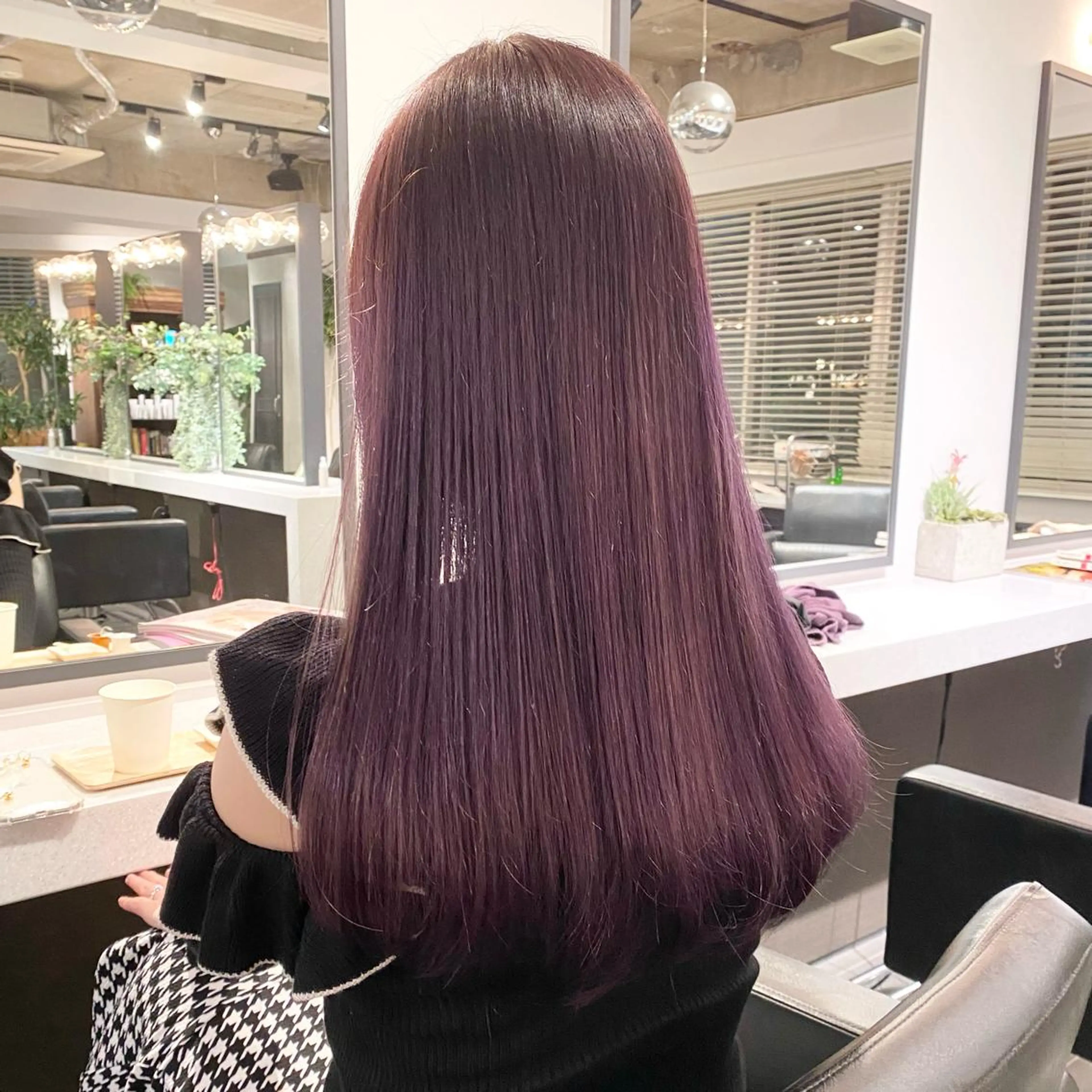 セミロング カラー 💗ガーリーヘア🎀 saki💗のヘアスタイル