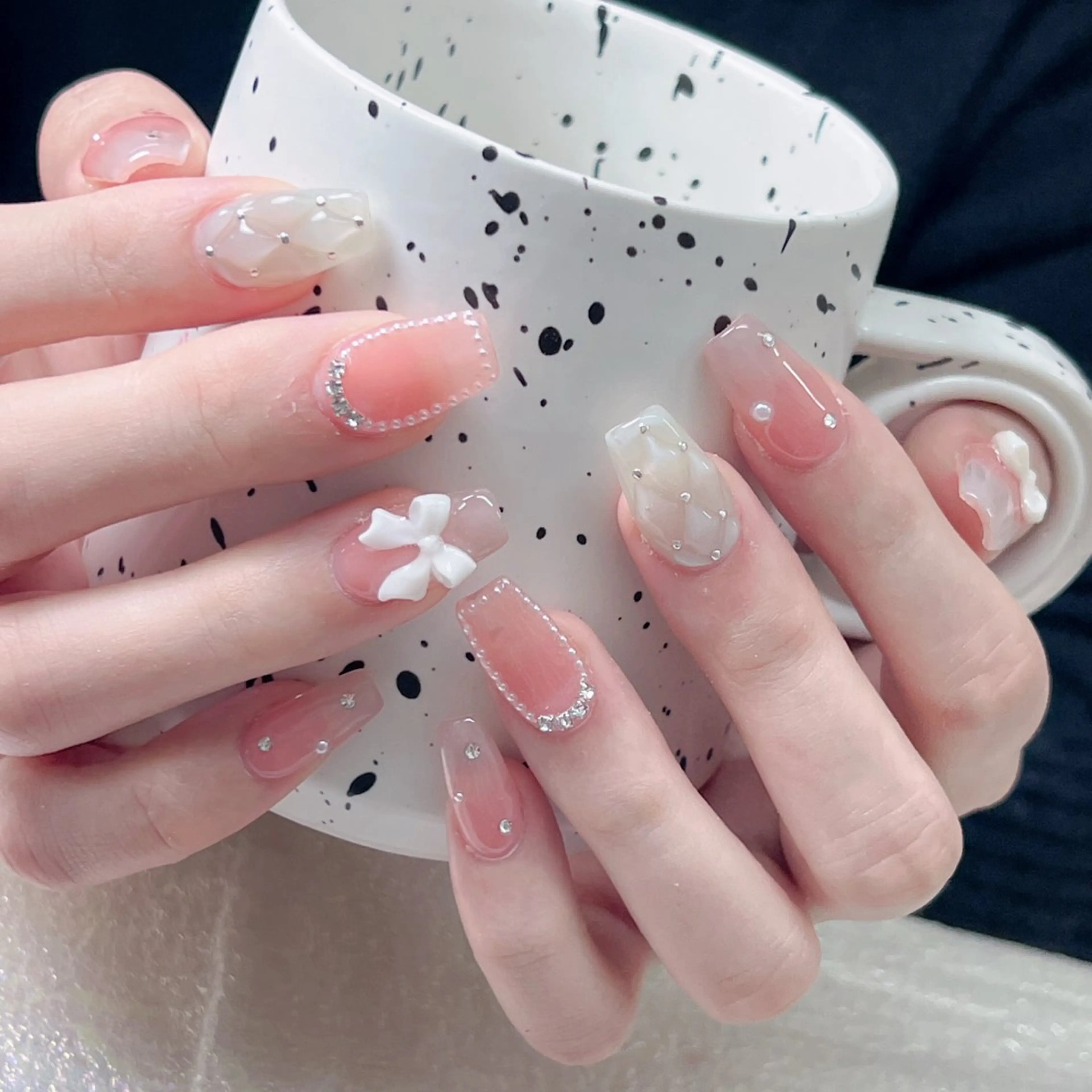 ネイル 長いだし/スカルプ/ パラシェルN.oneのネイルデザイン