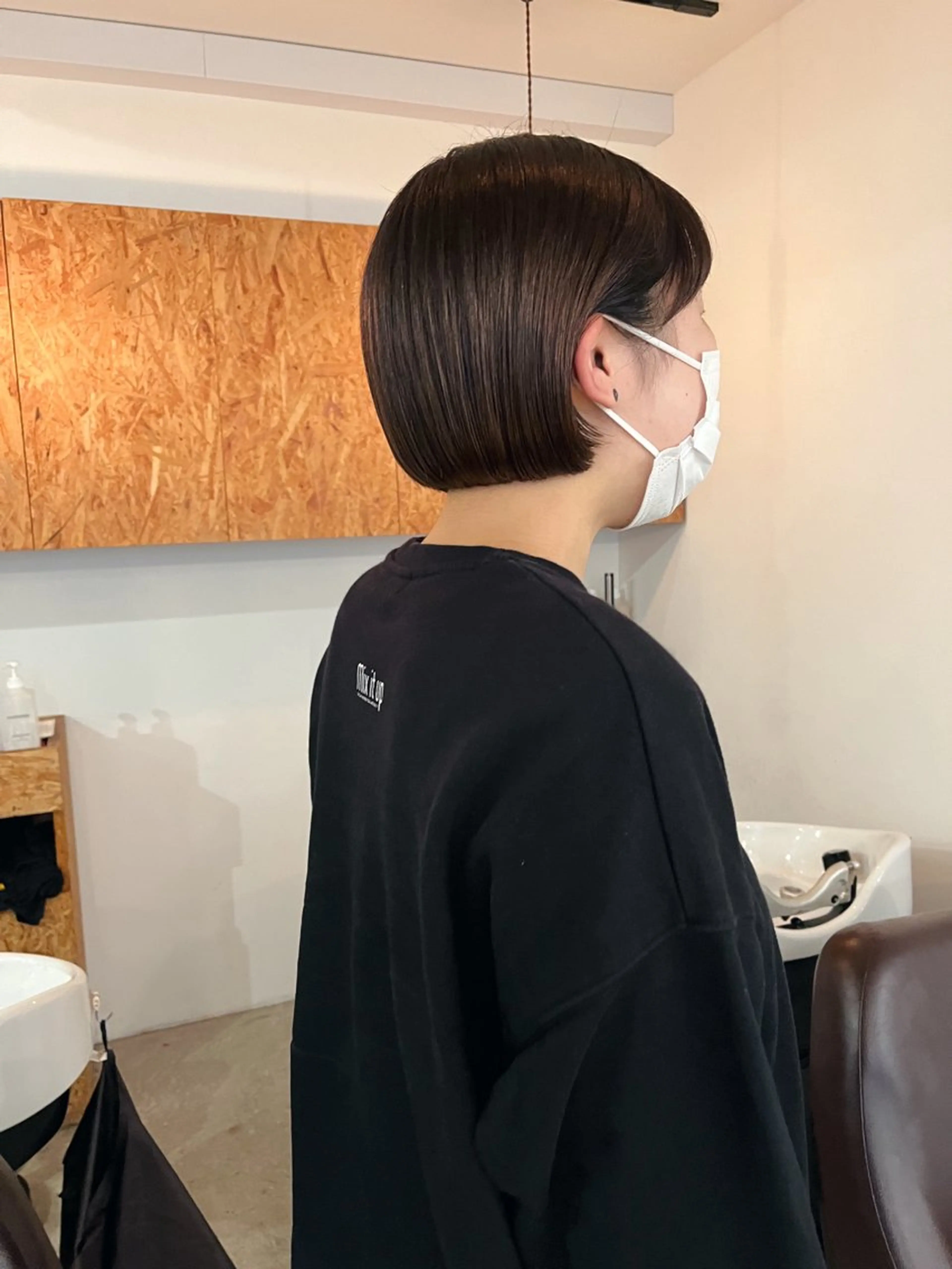 ショート ボブ 暖色/パーマ 🌼クニトウメイのヘアスタイル