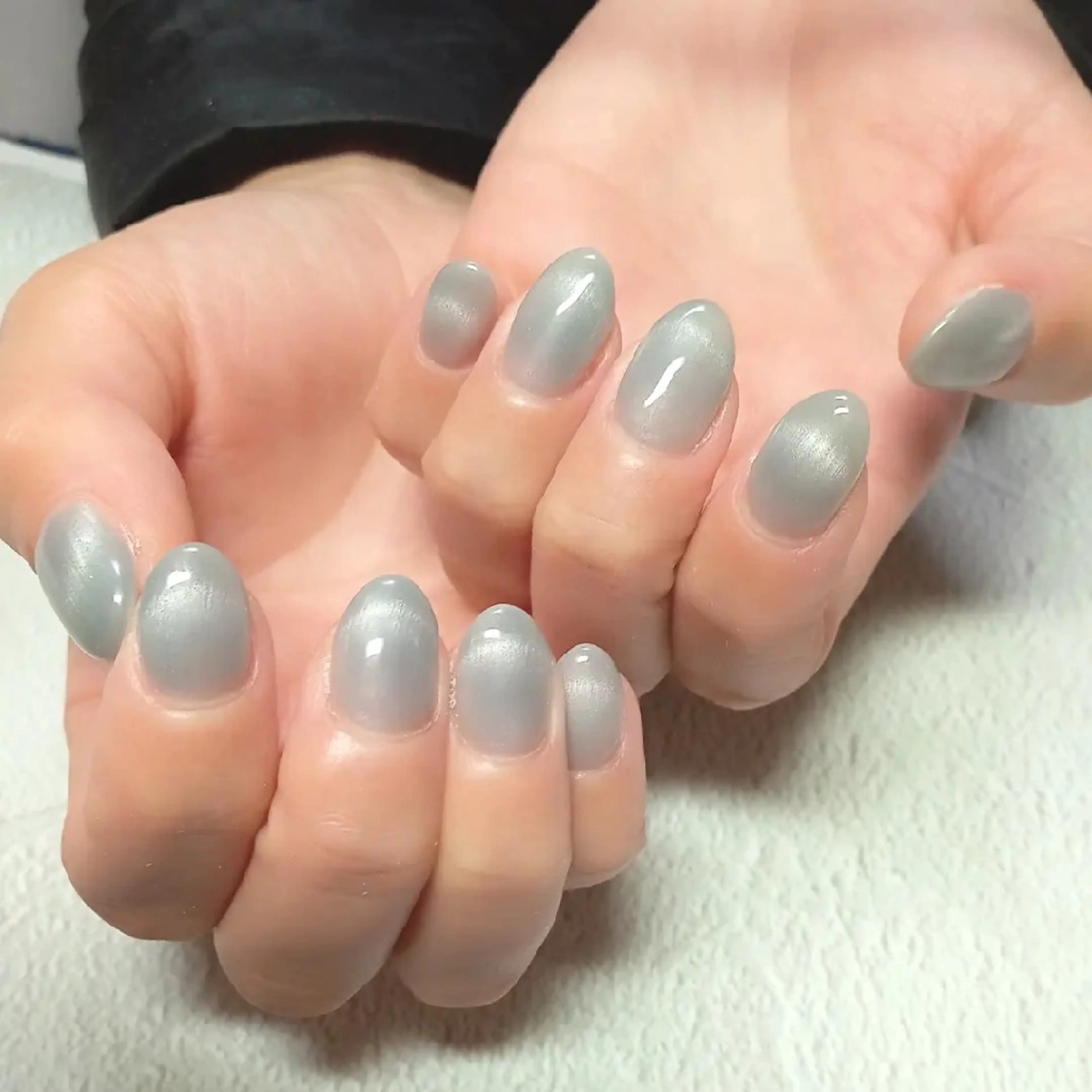 ネイル ハート キラキラネイル マグネットネイル ビー玉ネイル オフィスネイル ハンドネイル flure de neige yukiのネイルデザイン