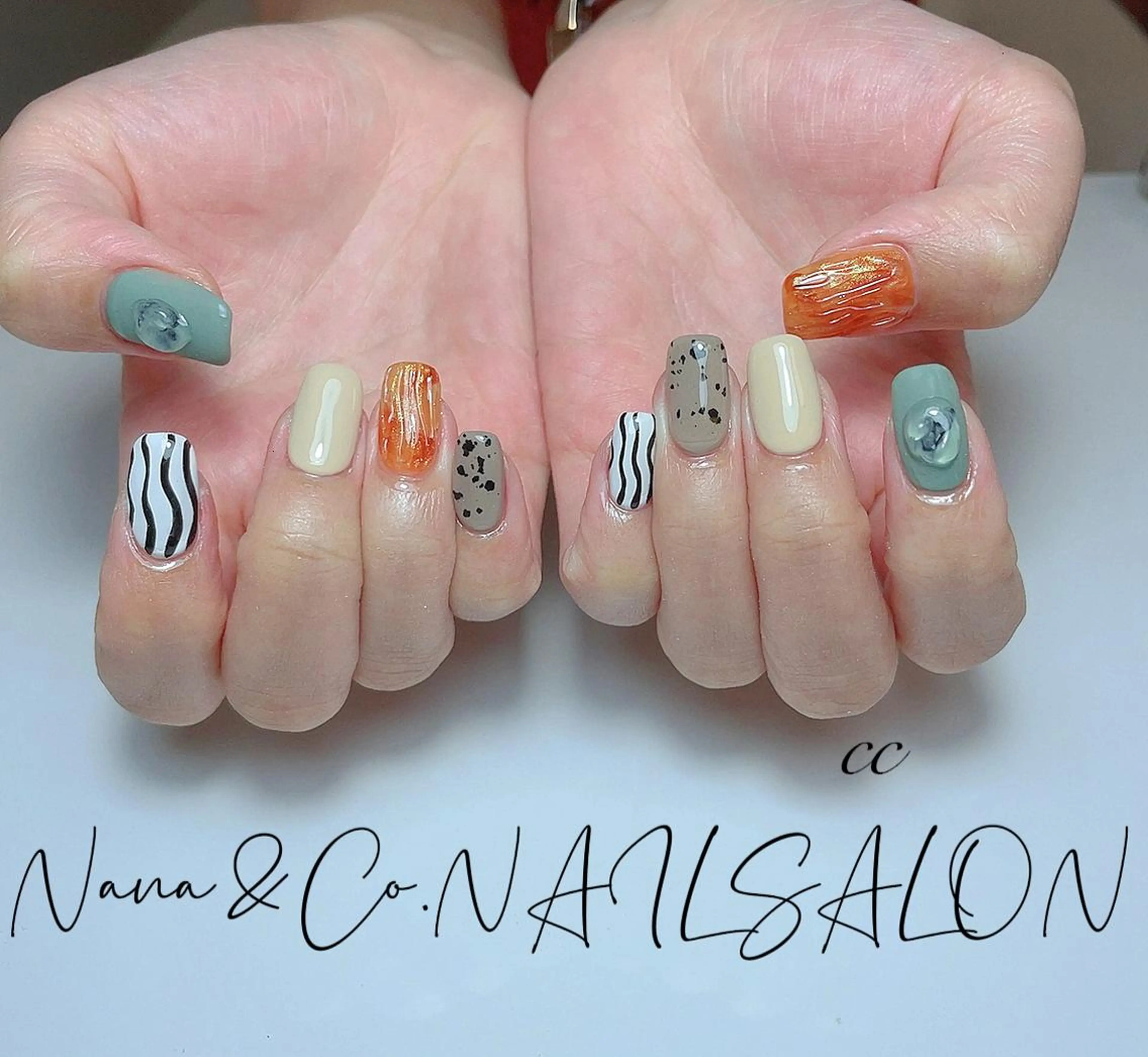 カラー ネイル C C🌼のネイルデザイン