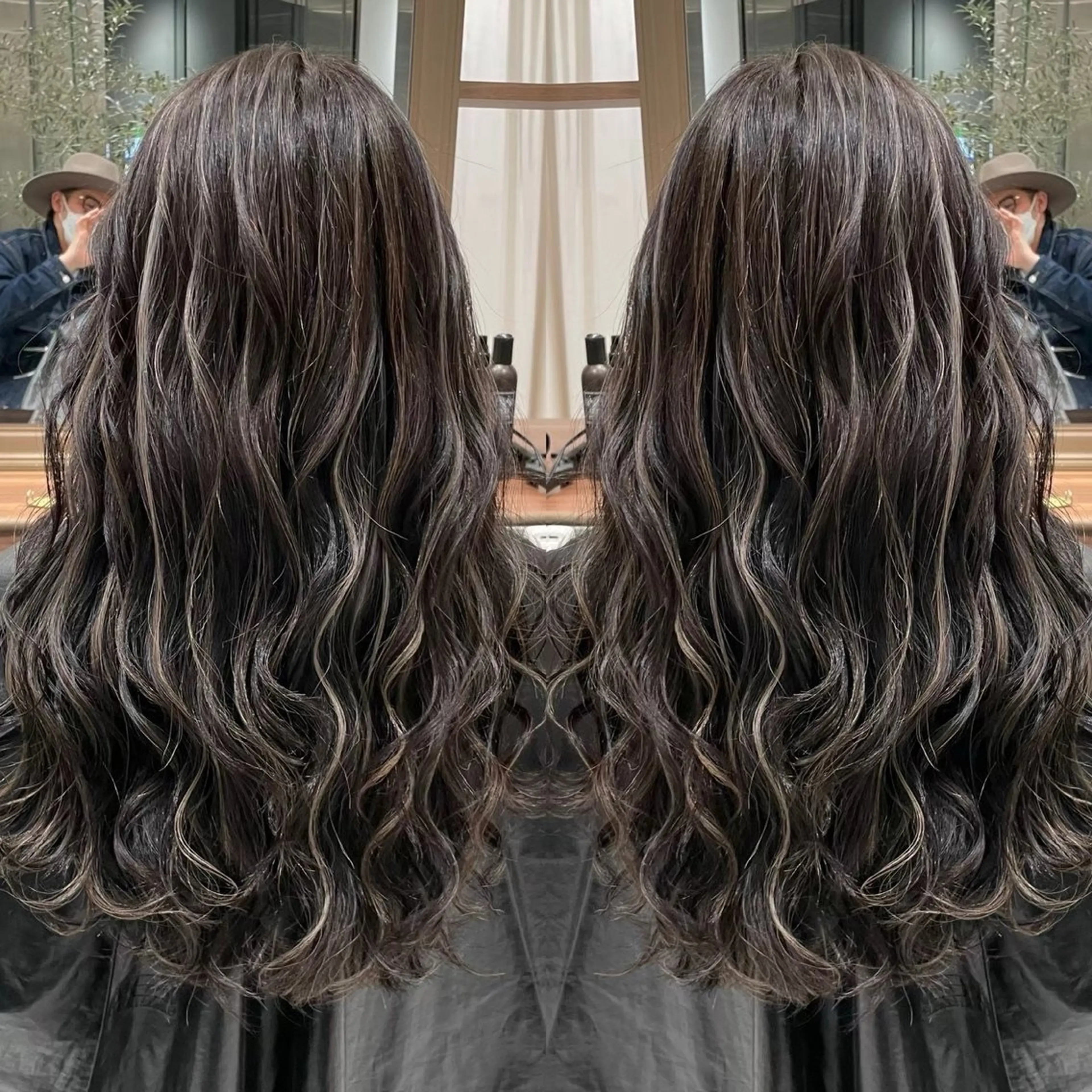 ロング ハイライト ヘアカラー トリートメント 🦋透明感/艶髪/ レイヤー/Ryugaのヘアスタイル