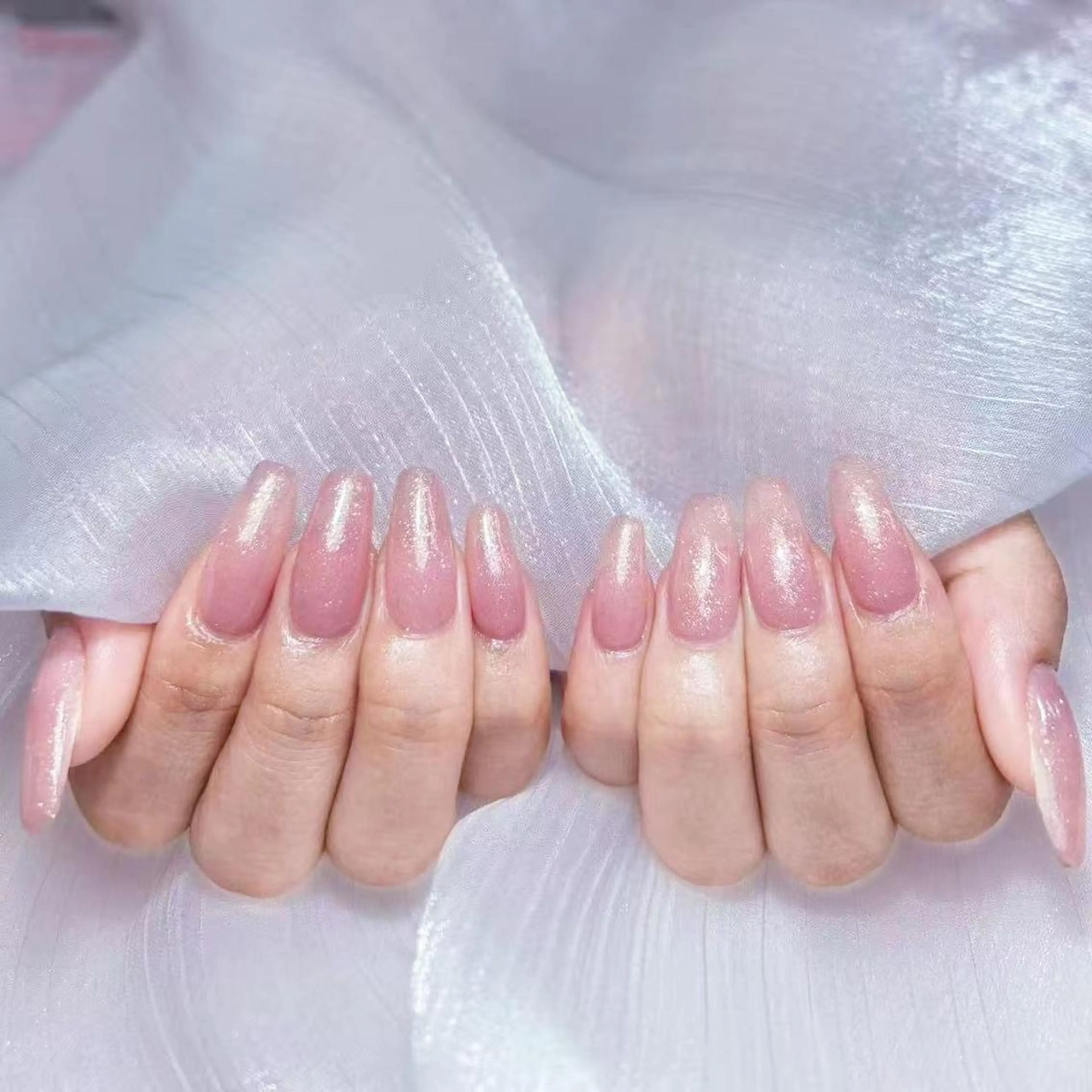 ネイル アートネイル オーロラネイル ガーリー キラキラネイル マグネットネイル ハンドネイル DIAMOND 💦のネイルデザイン