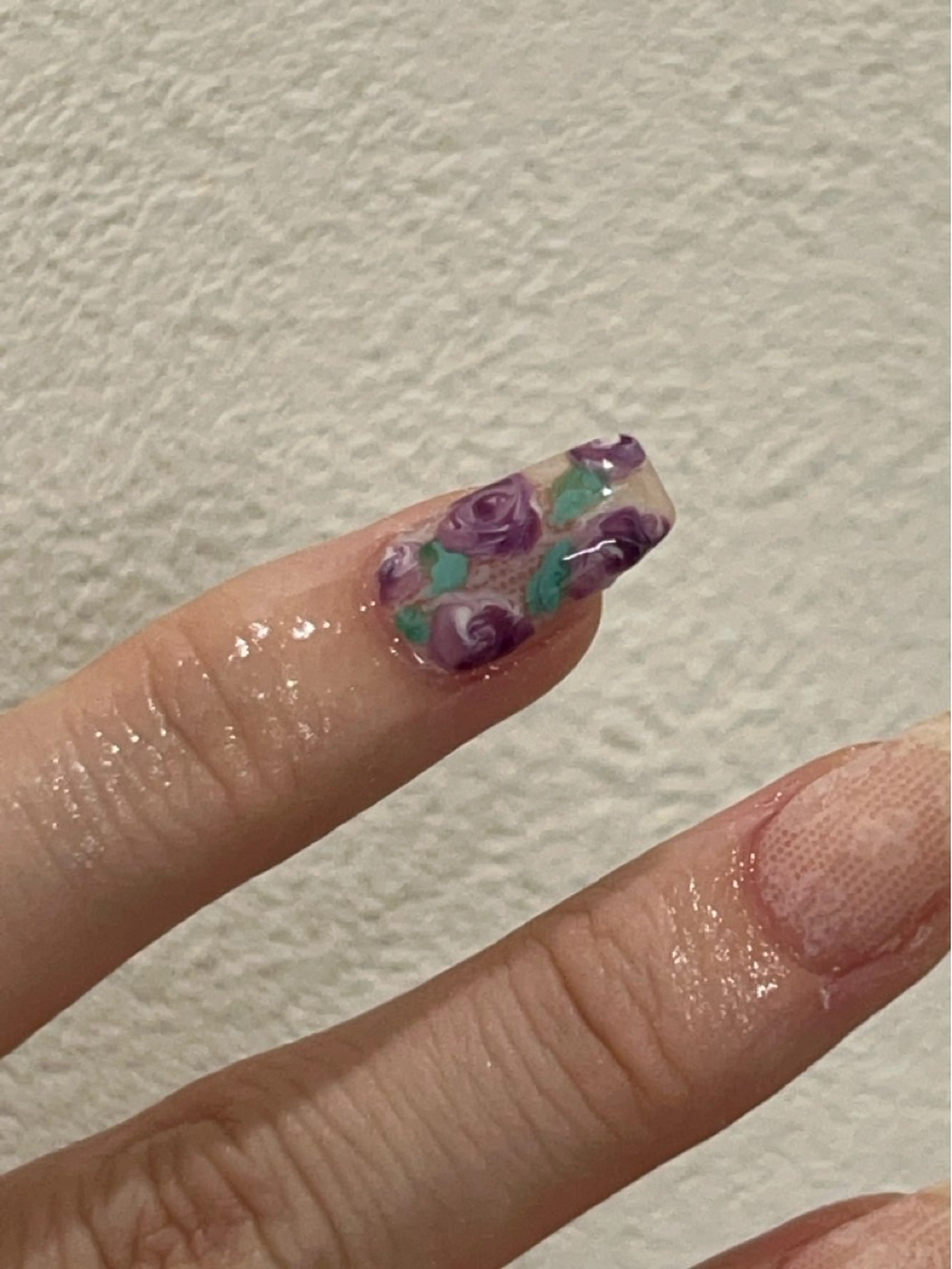 ネイル 韓国ネイル レース ニュアンスネイル シンプルネイル 春ネイル Yuni.所属・sakae yurinaのネイルデザイン