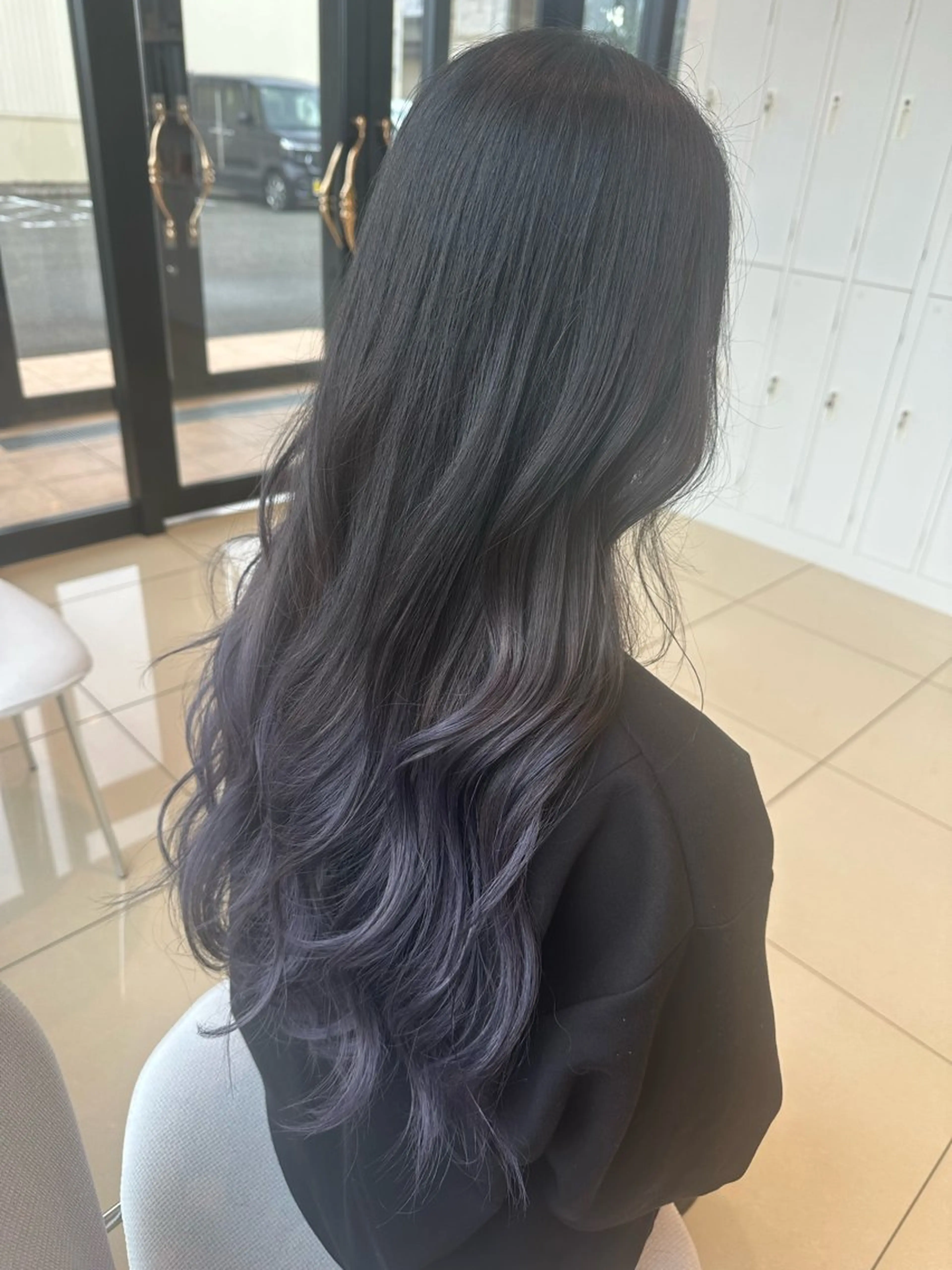 ロング カラー ヘアカラー トリートメント 丸山 香のヘアスタイル