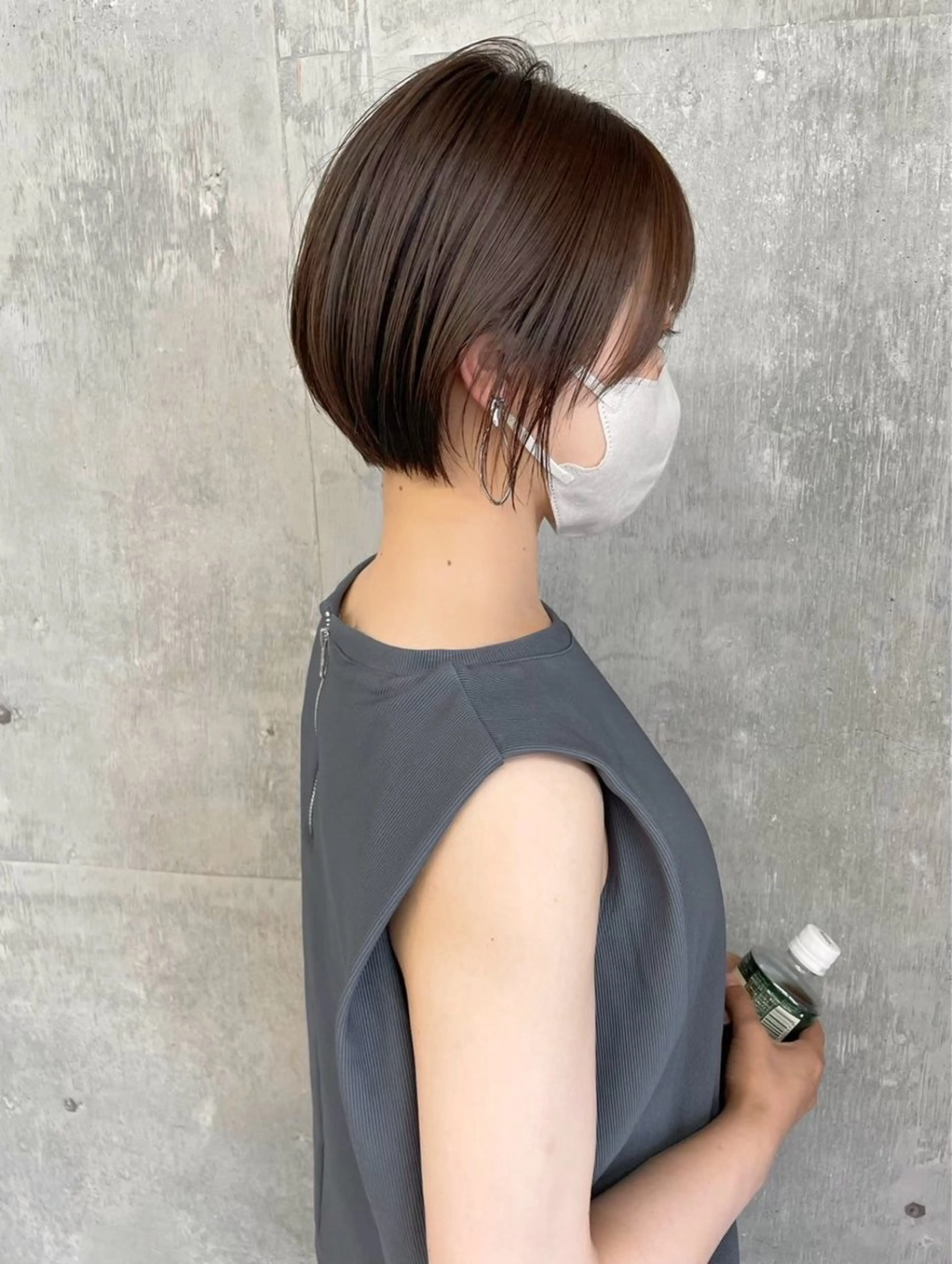 ショート カラー カット ヘアカラー トリートメント 森田遥奈/透明感カラ ー/似合わせカットのヘアスタイル