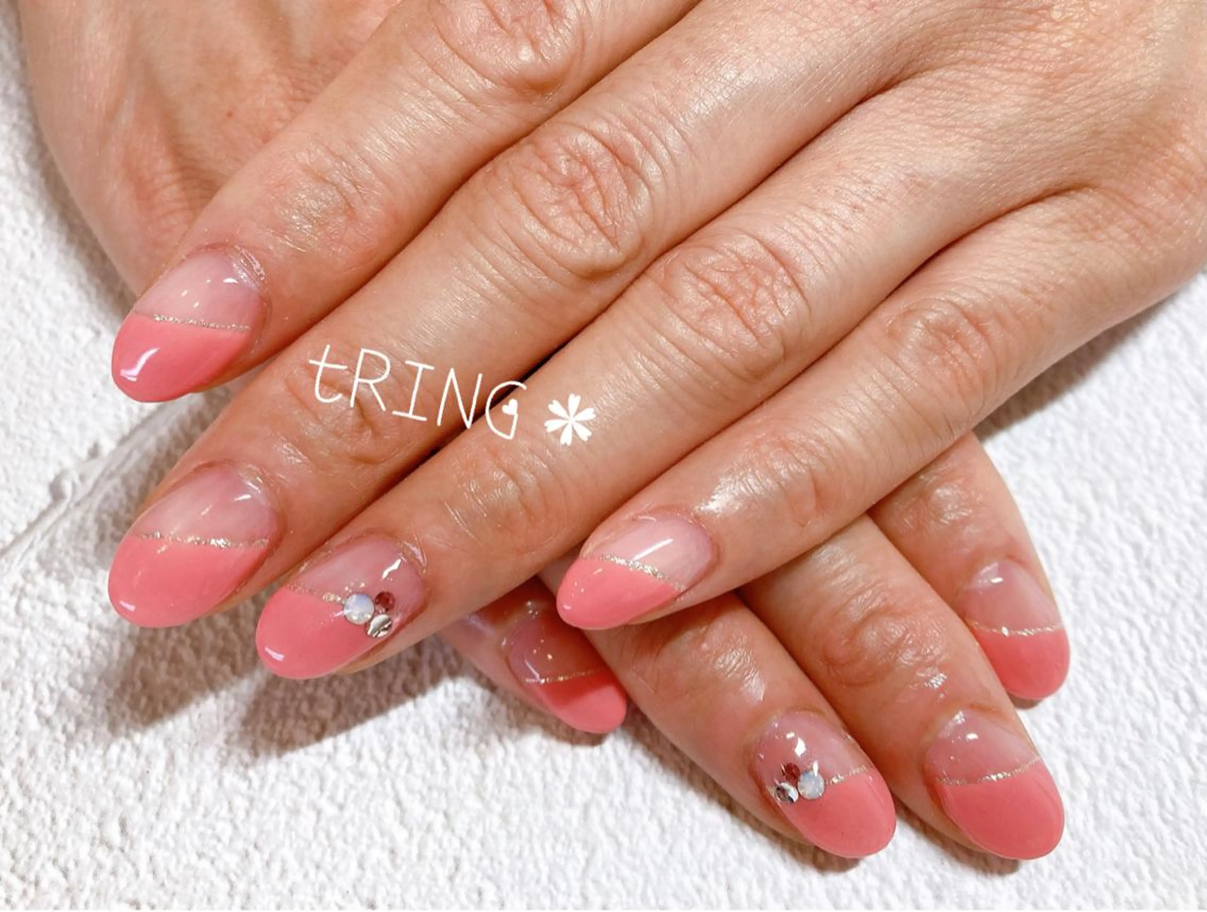 ネイル ハンドネイル tRING＊ しいの木台のネイルデザイン