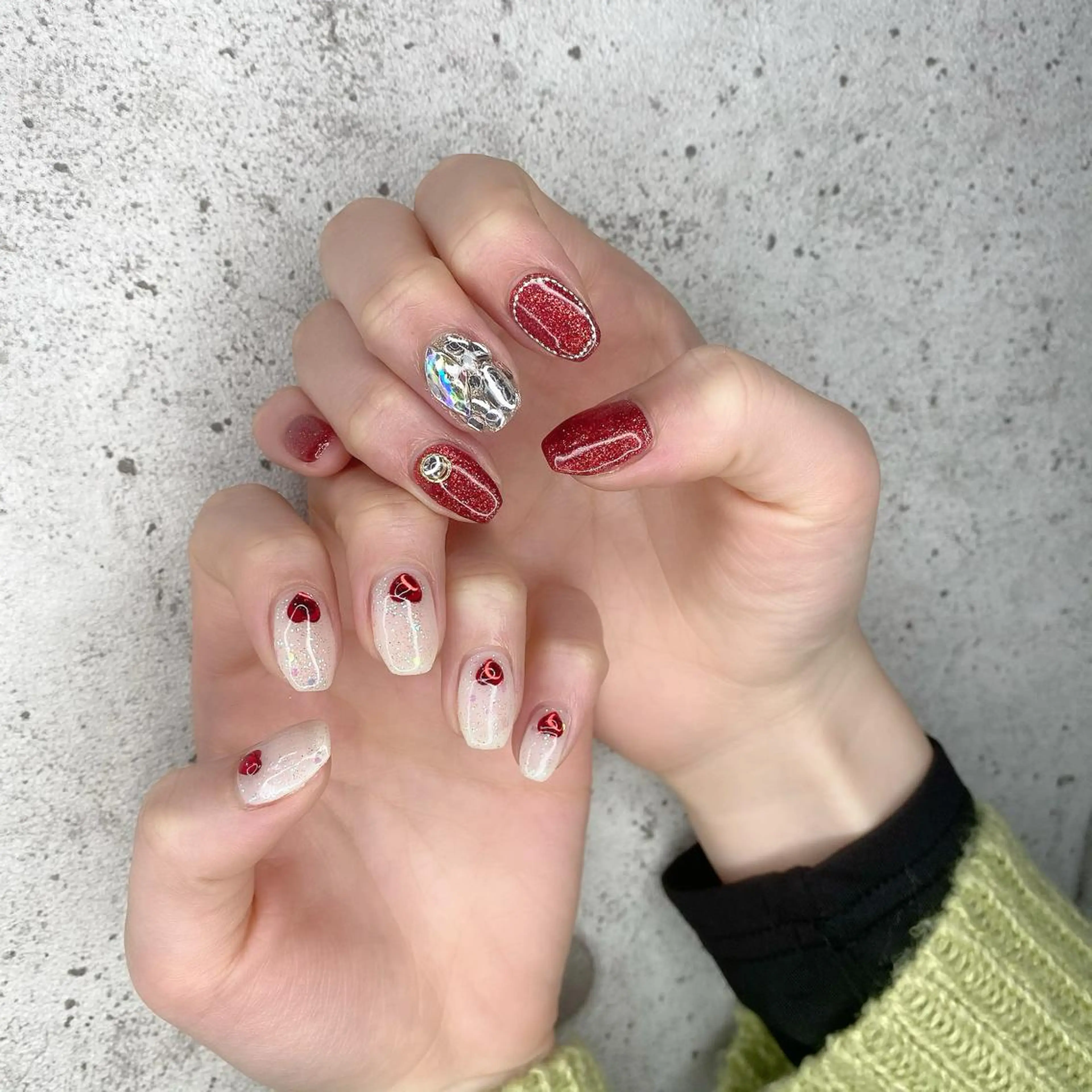 セミロング カラー パーマ ヘアアレンジ メンズ キッズ ネイル マツエク・マツパ Salon Ｋのネイルデザイン