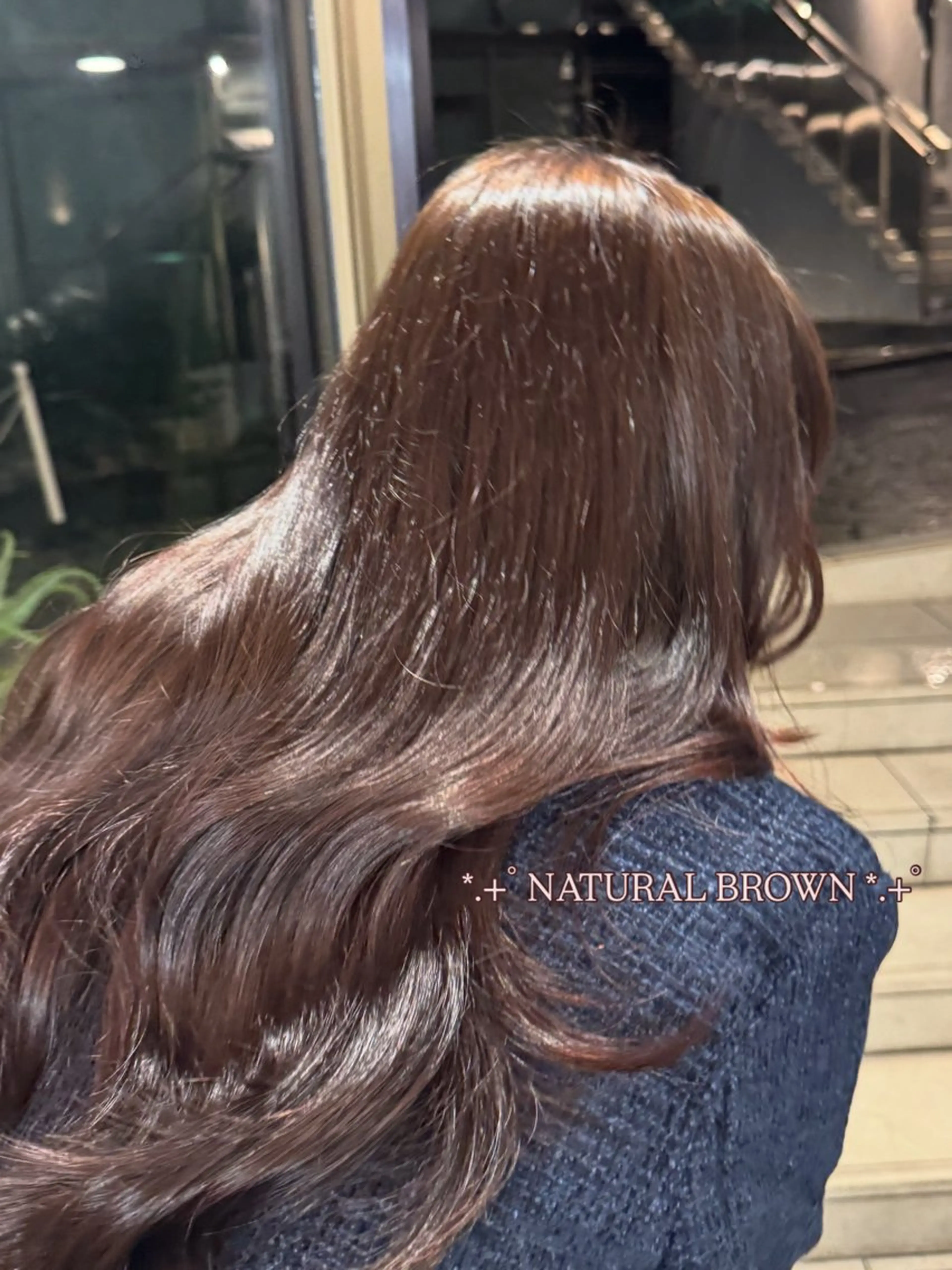 ロング ヘアカラー トリートメント 🤍 韓国ヘア / INORI 🤍のヘアスタイル