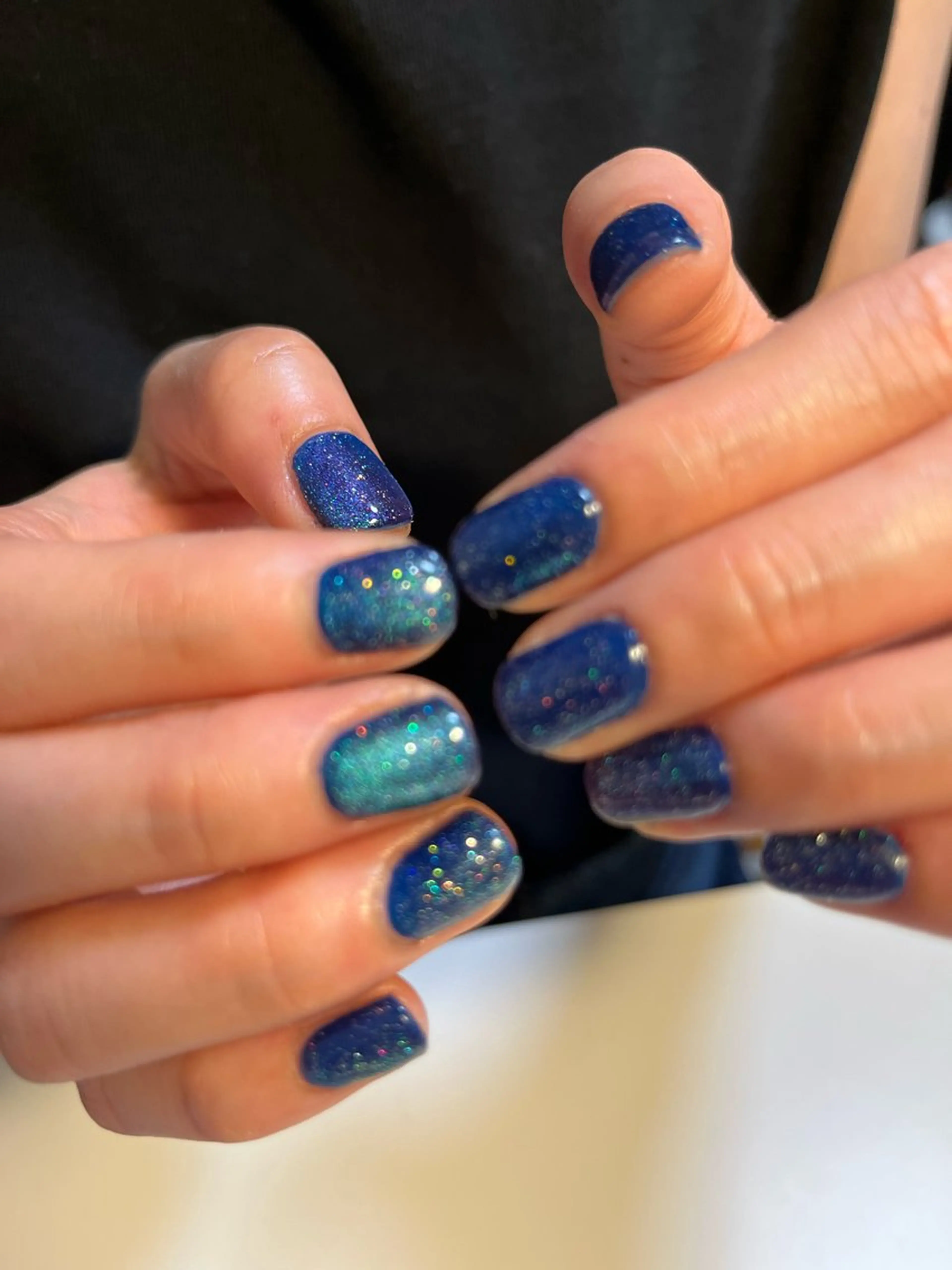 ネイル マグネットネイル ネイビー エステ&アイラッシュ&ネイル Folche博多店【フォルチェ】所属・フォルチェ博多店 細田のネイルデザイン