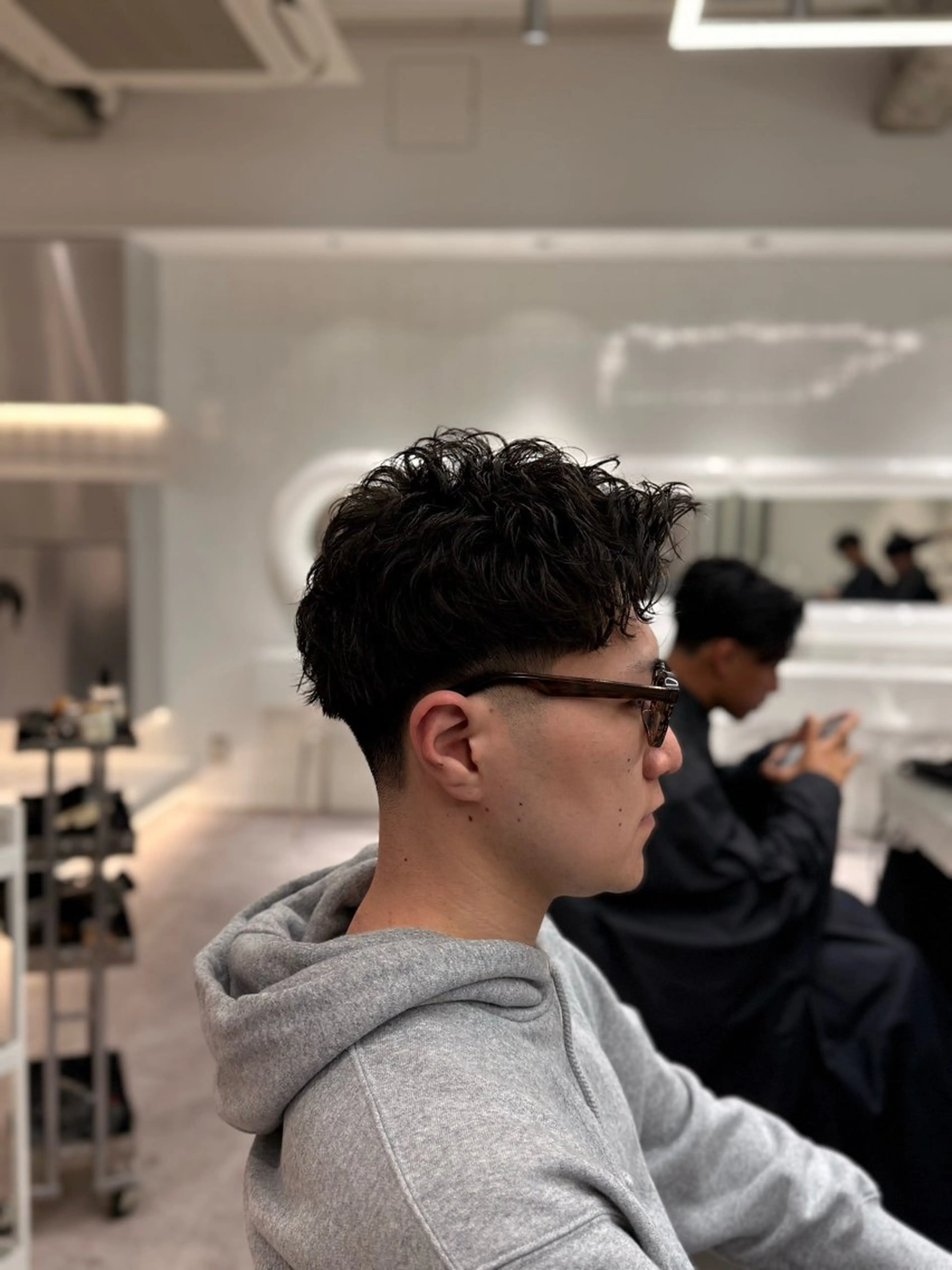 ショート パーマ メンズ メンズパーマ ショートヘア スパイラルパーマ カット パーマ トリートメント MEN’S SALON HAVANA所属・渋谷/メンズパーマ /フェード/千尋のヘアスタイル