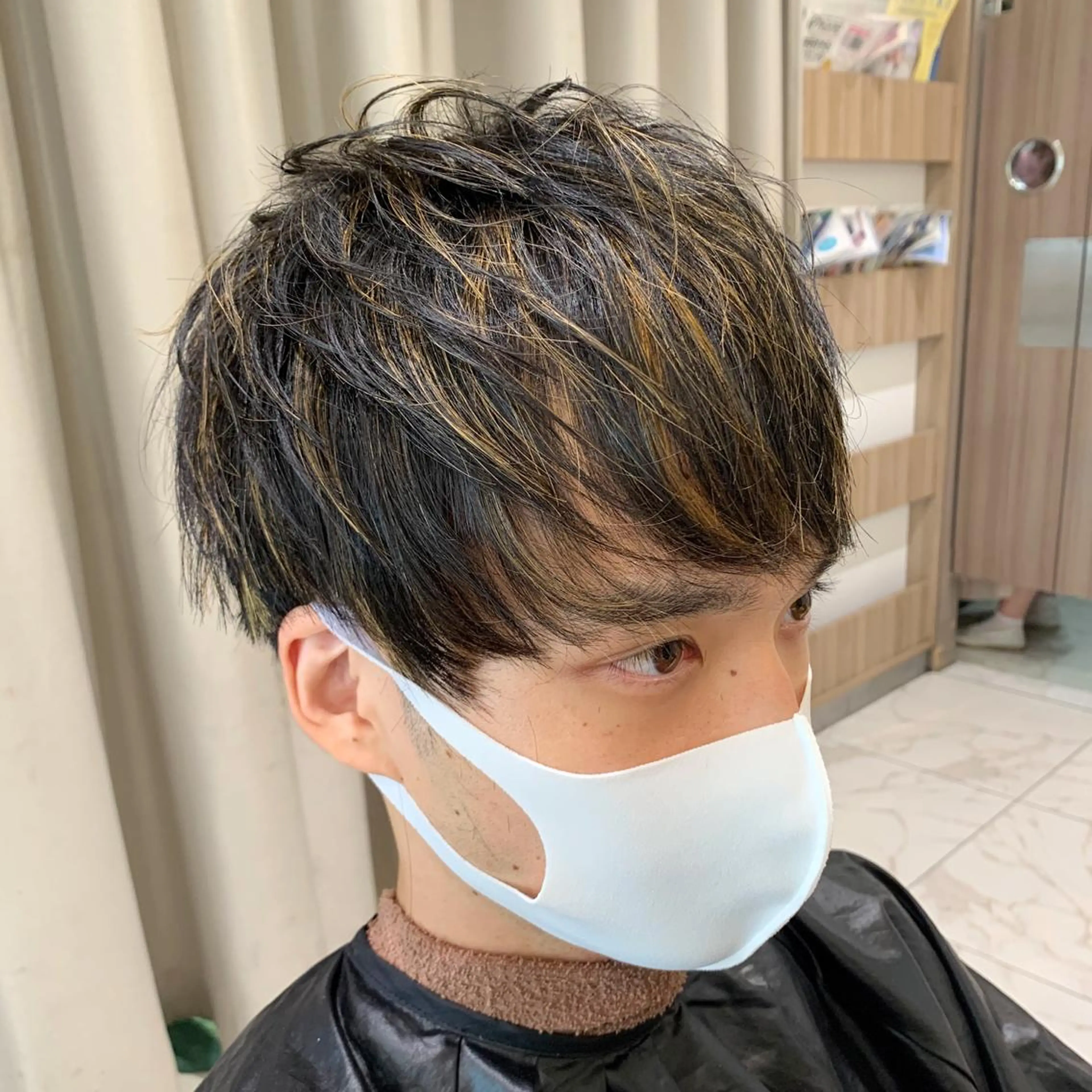 ショート カラー メンズ 【メンズ縮毛矯正】 田中秀斗のヘアスタイル