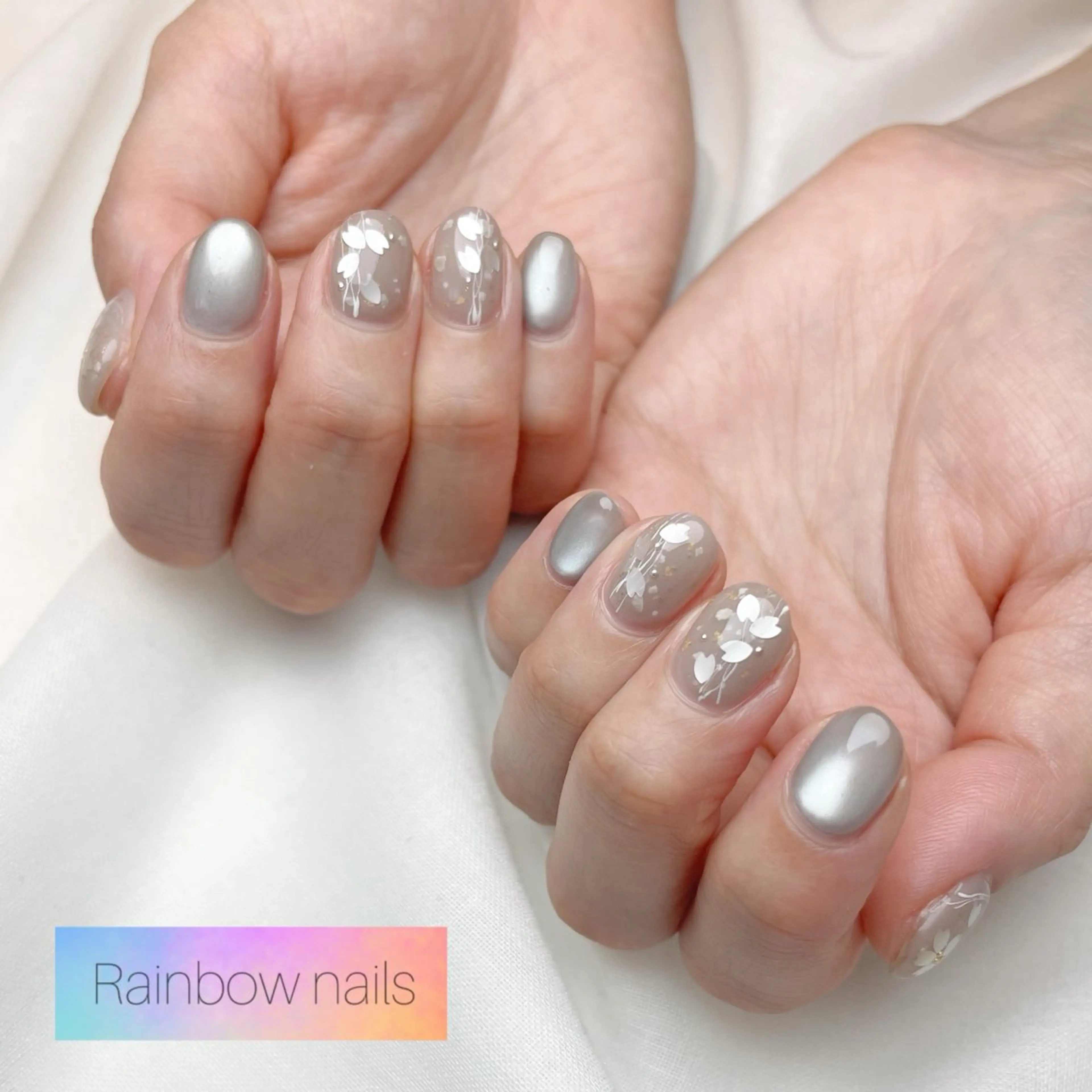 ネイル Rainbow nailsくろちゃんのネイルデザイン