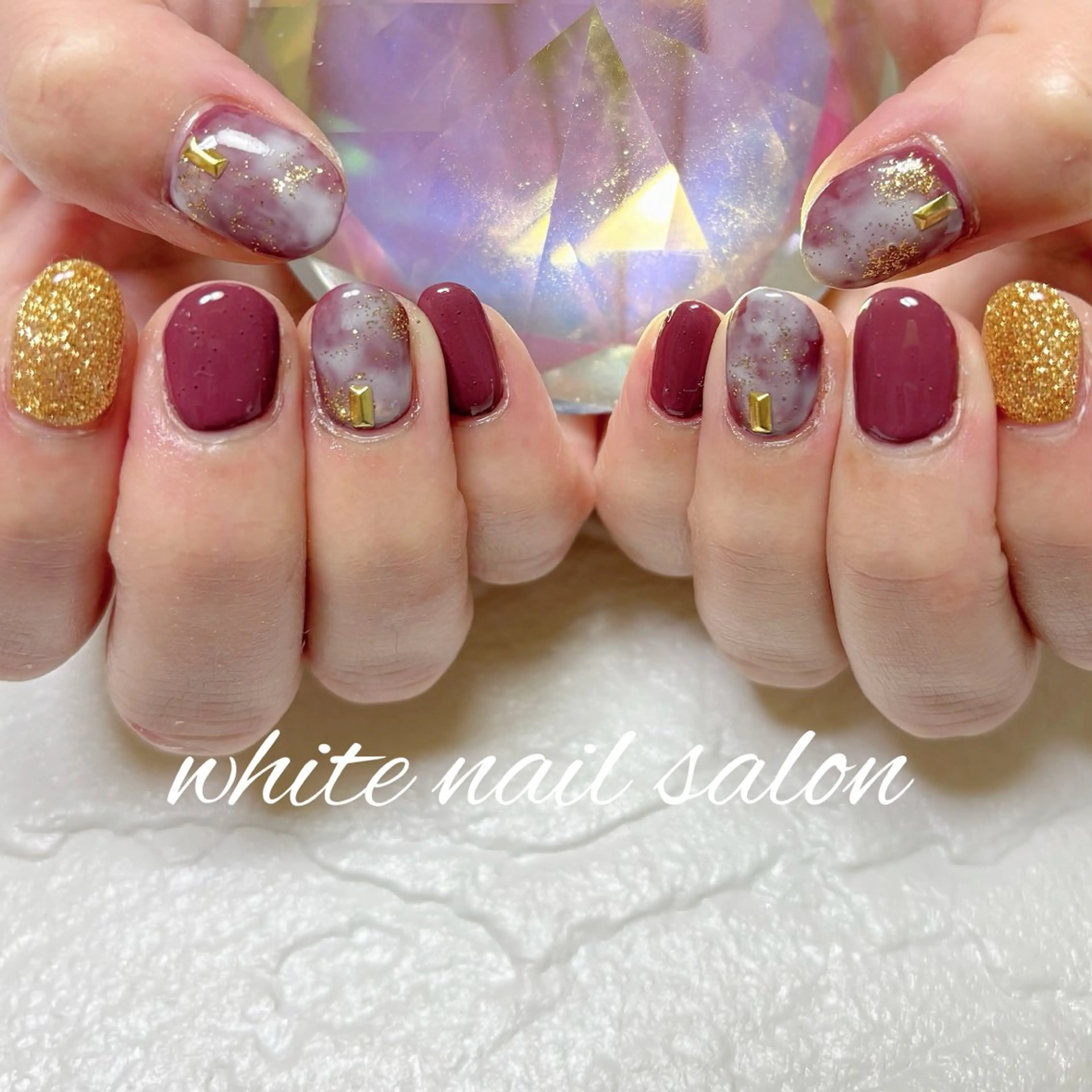 ネイル フットネイル ハンドネイル white nail salonのネイルデザイン