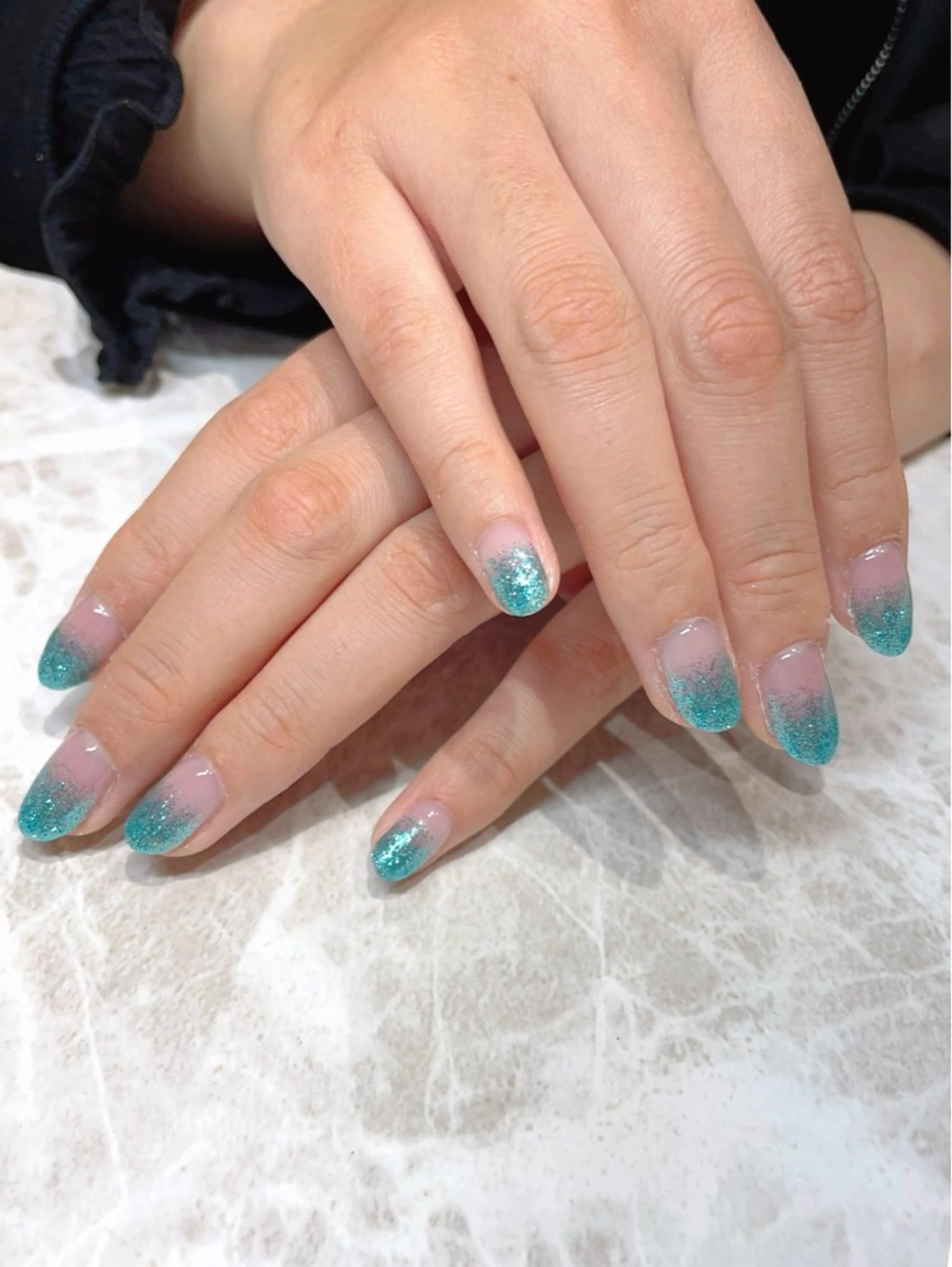 ネイル ブルー ハンドネイル 🐾佐藤 りえ🐾のネイルデザイン