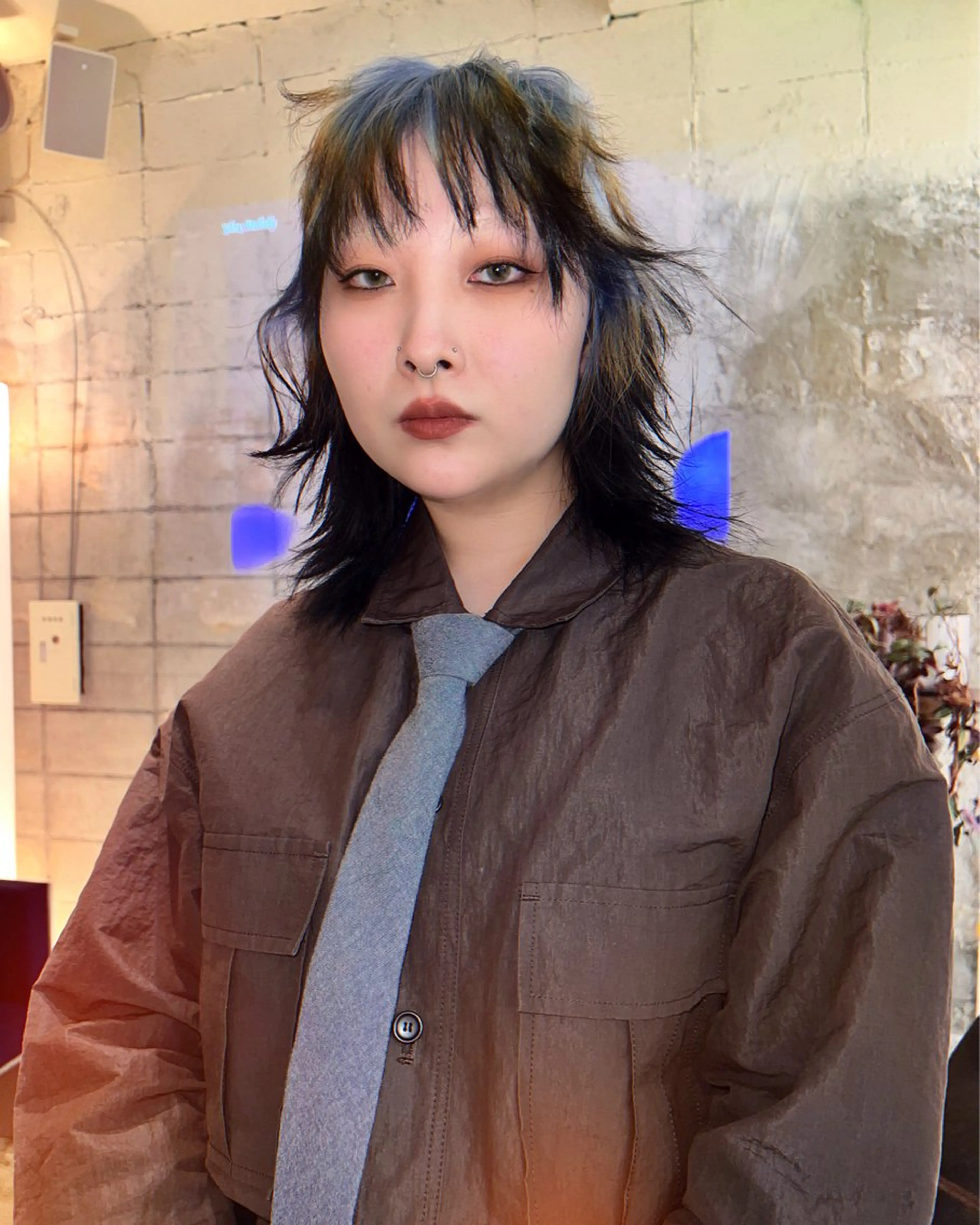 ロング カラー カット ヘアカラー haco＋所属・圧倒的デザイン力 店長🎨RENAのヘアスタイル