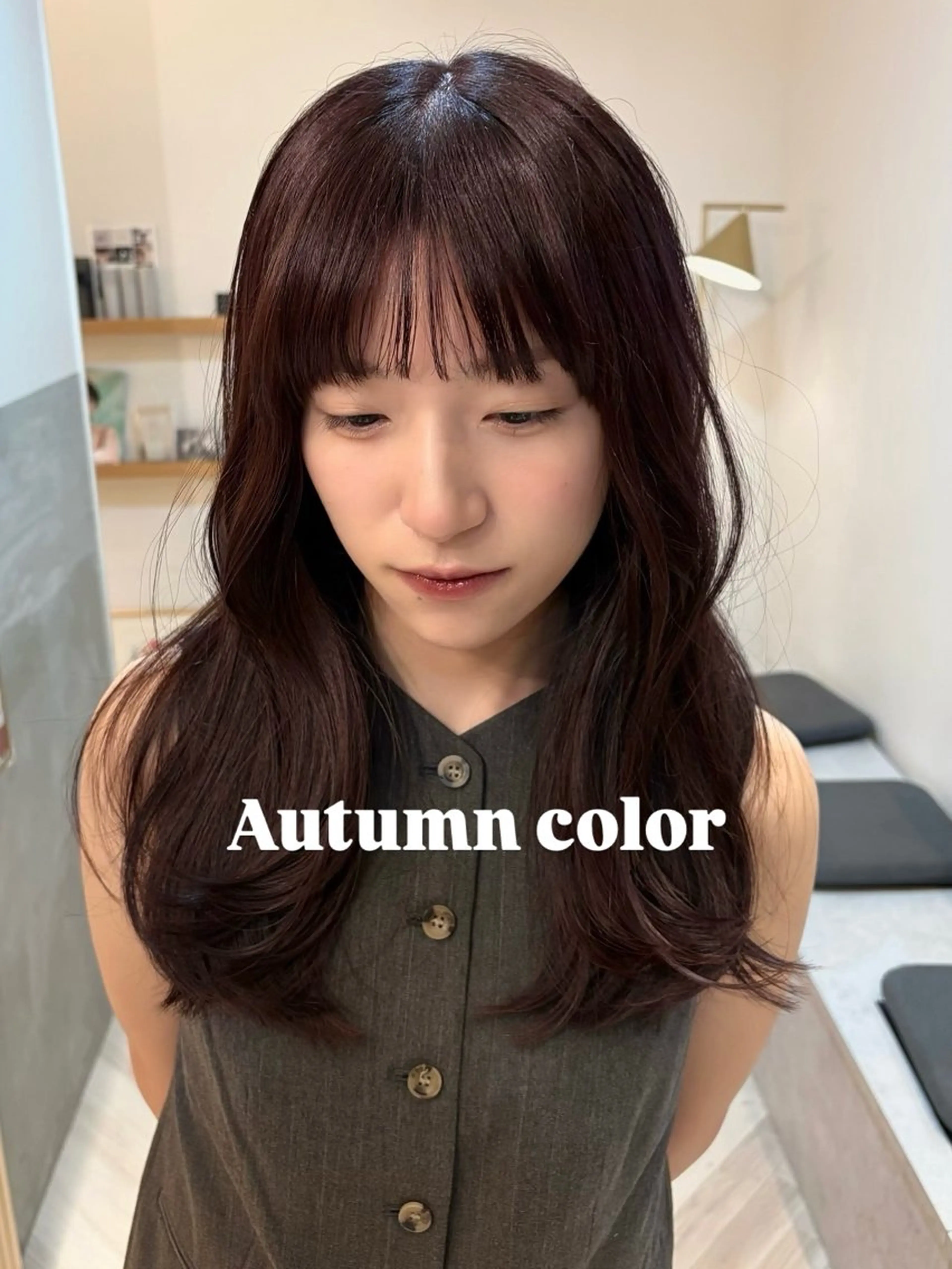 セミロング カット ヘアカラー トリートメント 似合わせ/ベージュ /レイヤー/りほ🤍のヘアスタイル