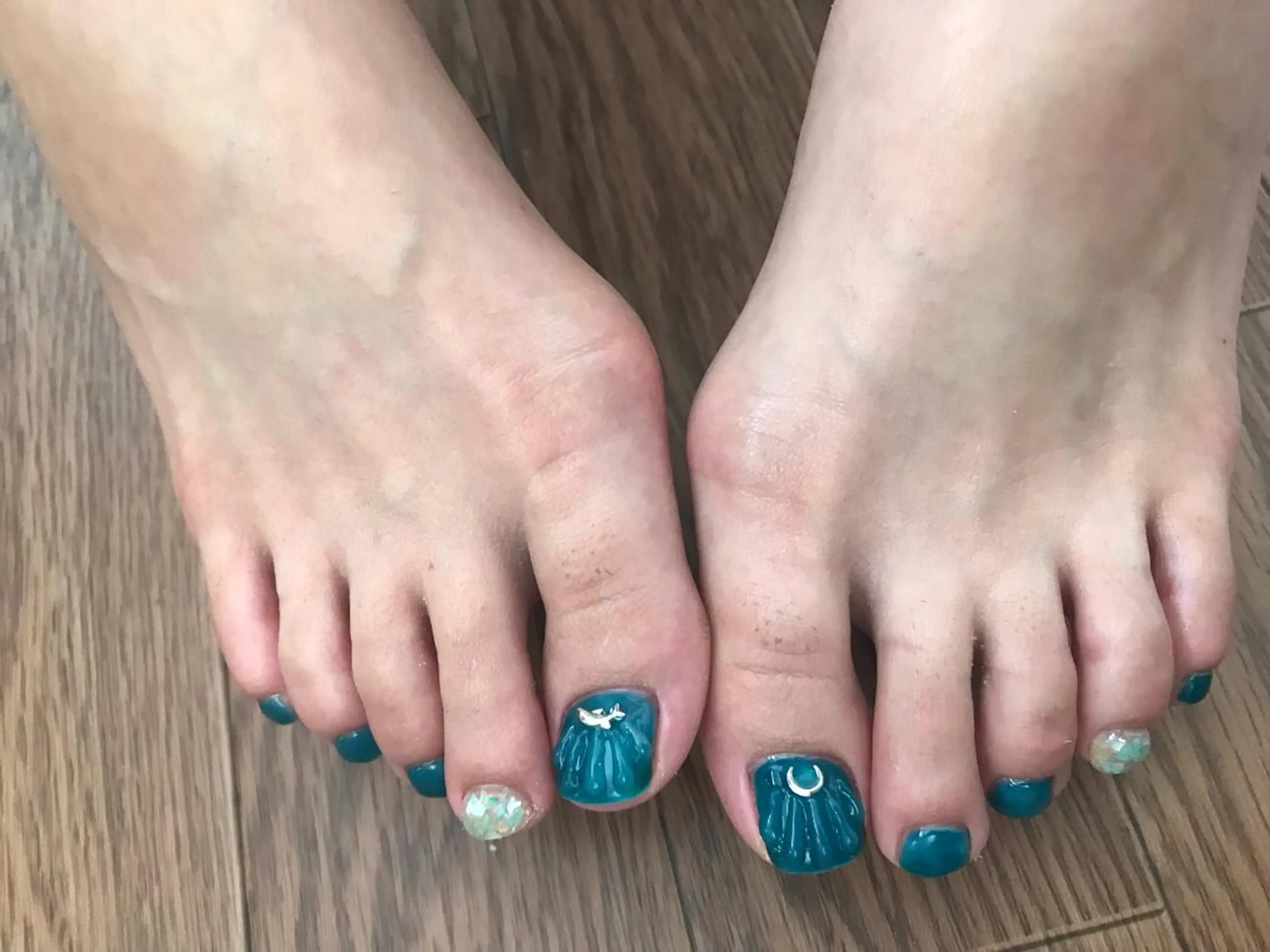 ネイル ブルー 夏ネイル フットネイル Nailist Missaのネイルデザイン