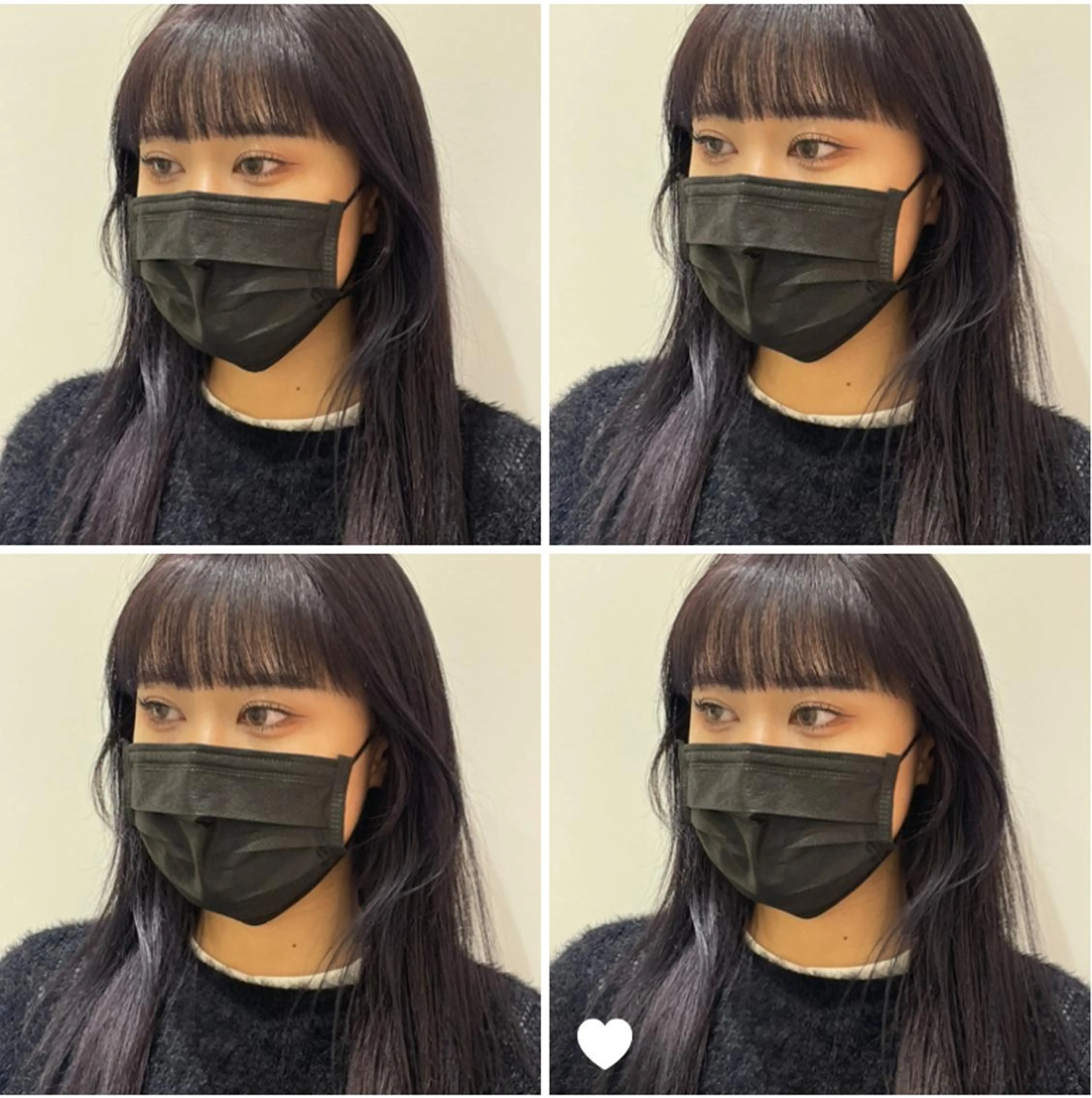 セミロング 韓国風ヘア ワイドバング カット ヘアカラー トリートメント ❤︎︎韓国ヘア❤︎︎ 𝑺𝒉𝒊𝒉𝒐のヘアスタイル