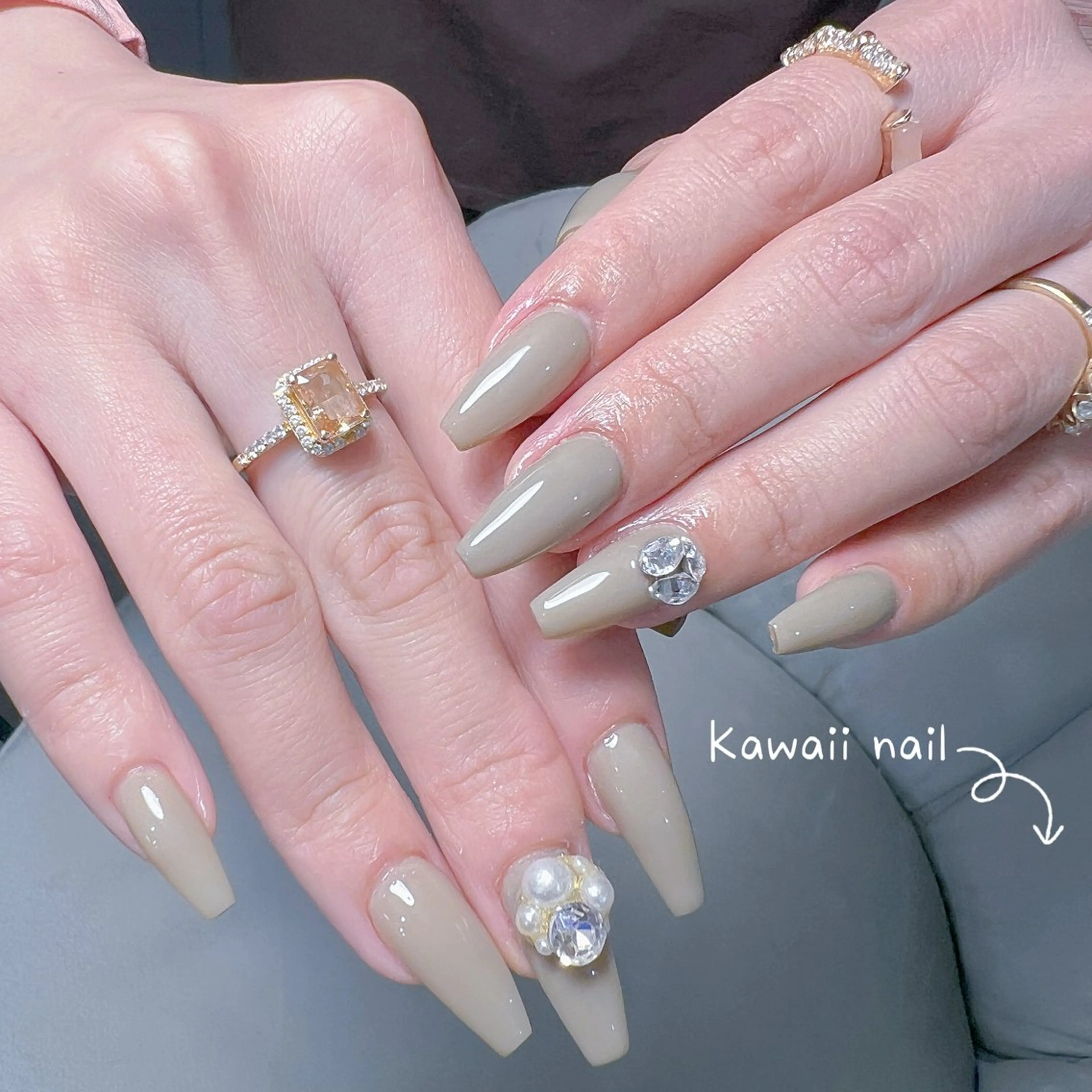 ネイル 長さ出し フレンチネイル ジェルネイル ガーリー 韓国ネイル Kawaii _Nailのネイルデザイン