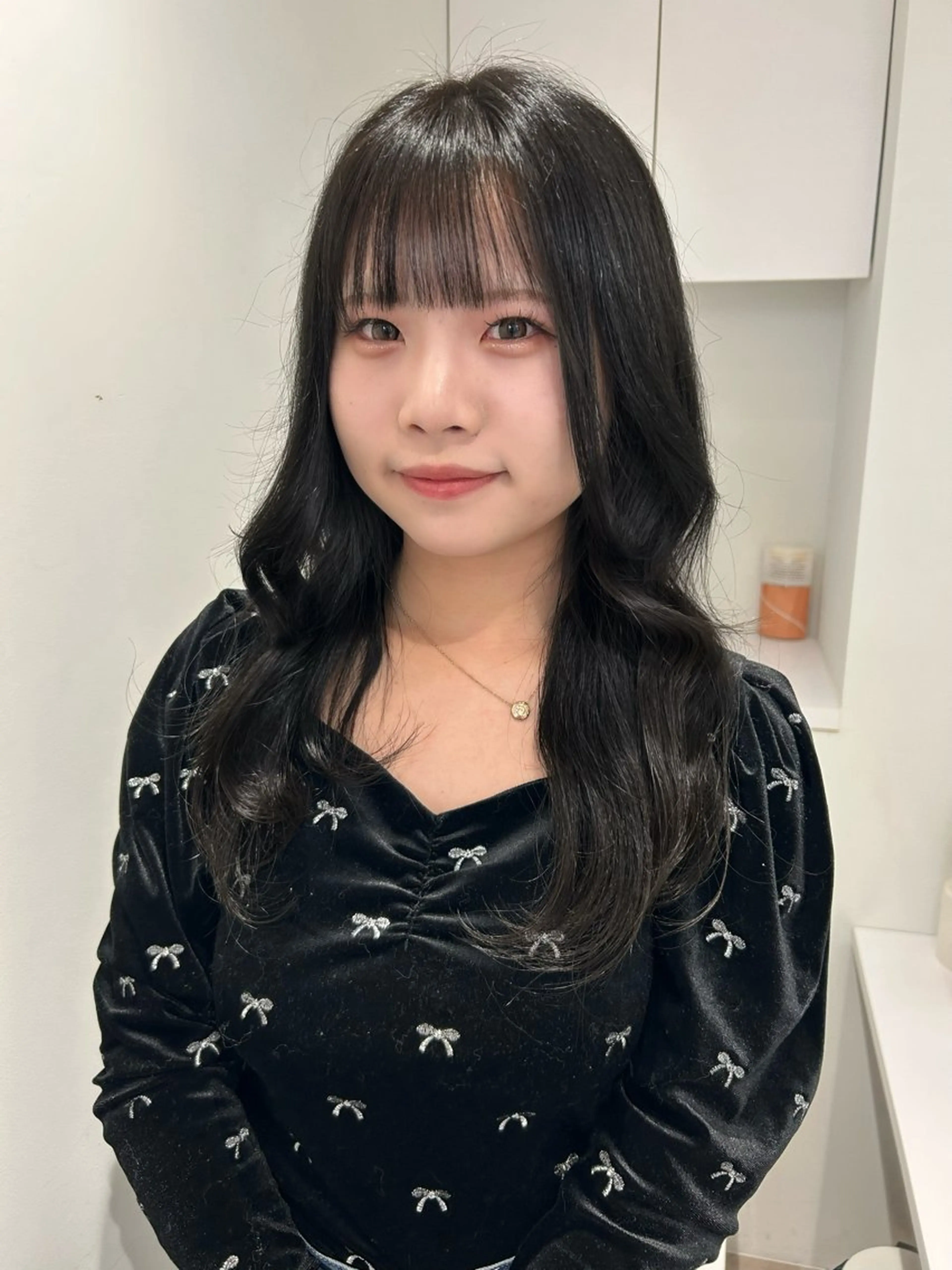 ミディアム ヘアカラー トリートメント 透明感カラー/cut モデル募集🪡ハルカのヘアスタイル