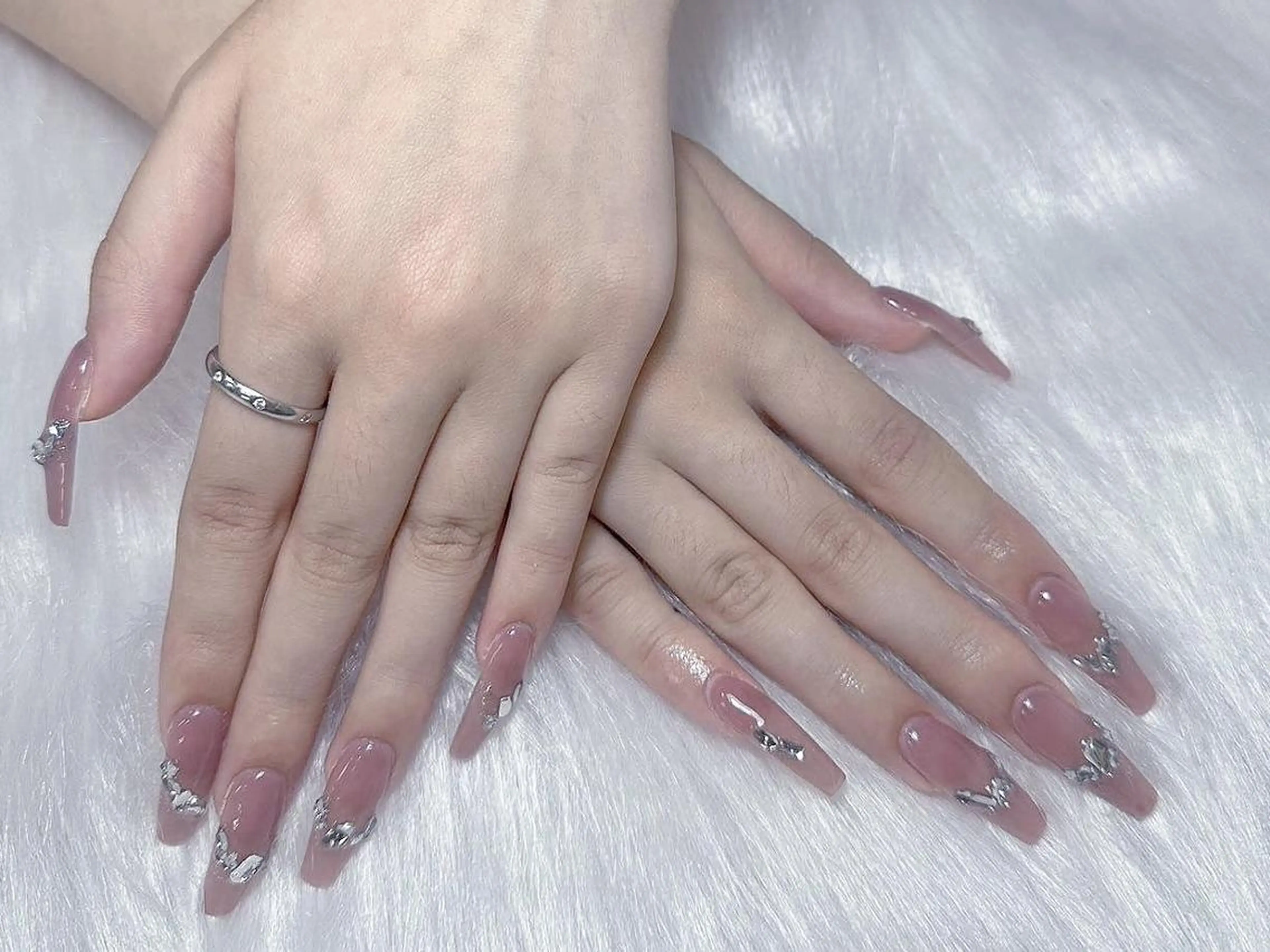 ネイル 持ち込み スカルプネイル ハンドネイル DIAMOND Nail🍒のネイルデザイン