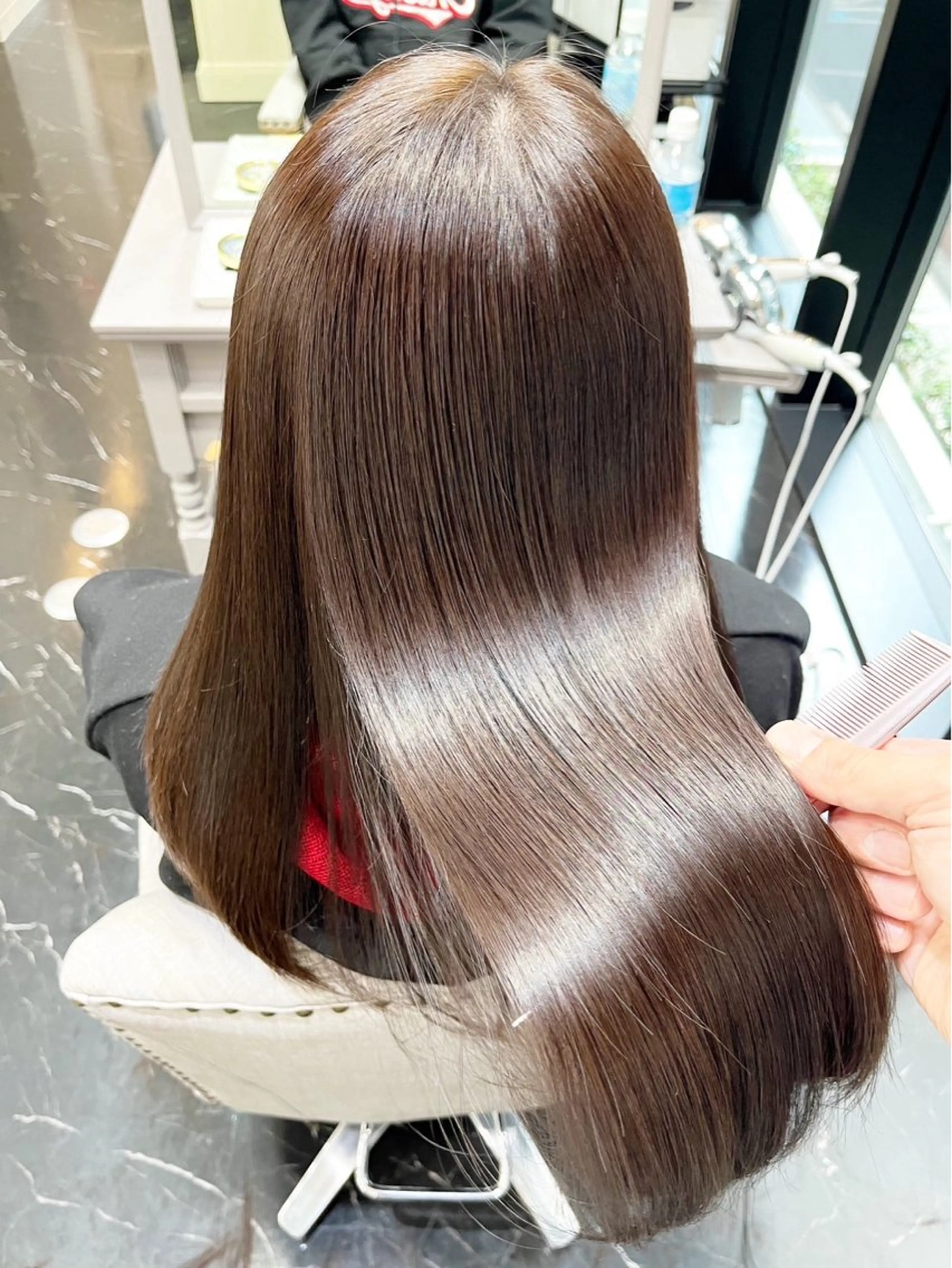 セミロング 梶  睦⛄️ カット/カラーのヘアスタイル