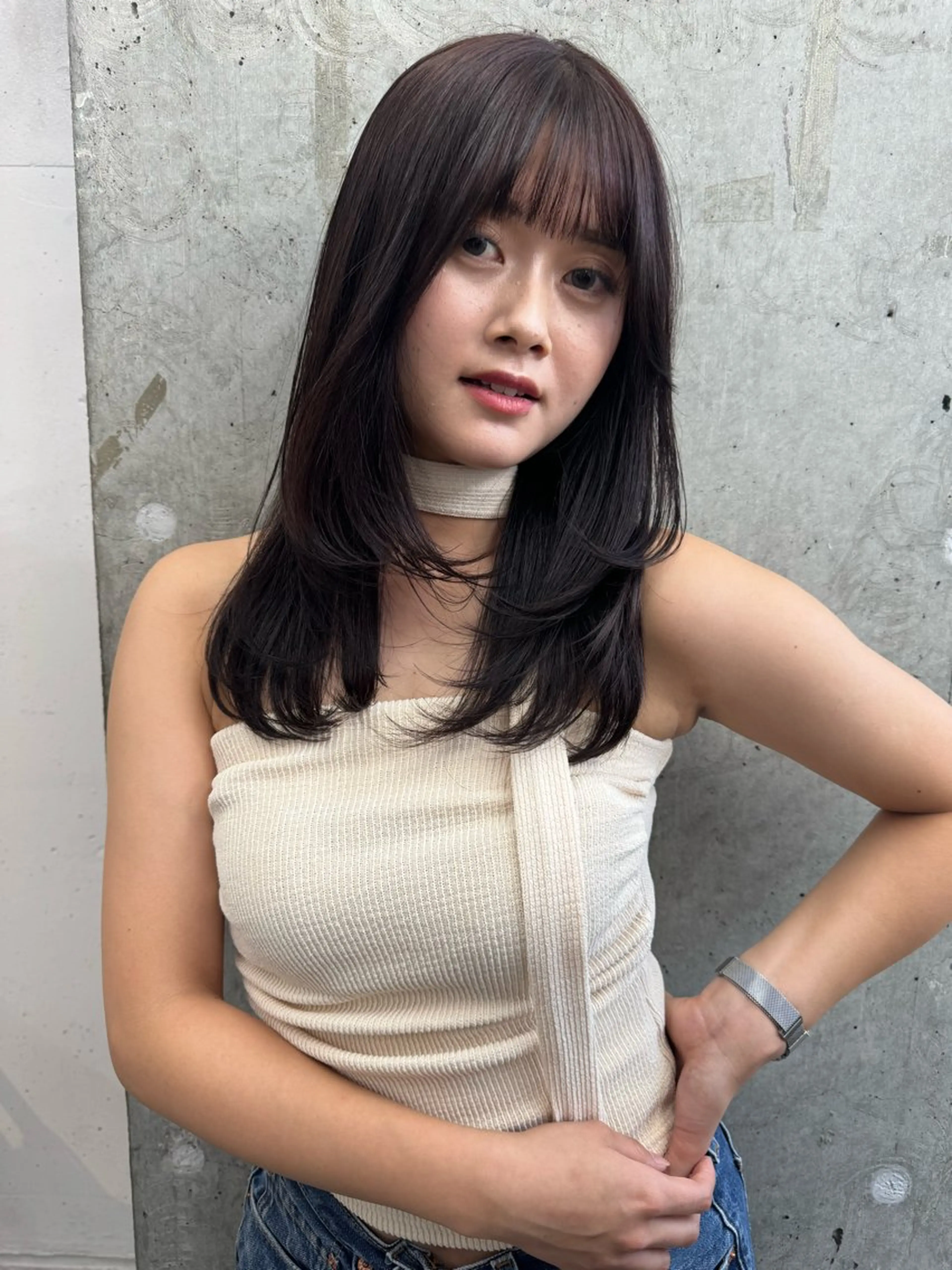 ミディアム カット トリートメント Pia/KIRIA /福岡美容室のヘアスタイル