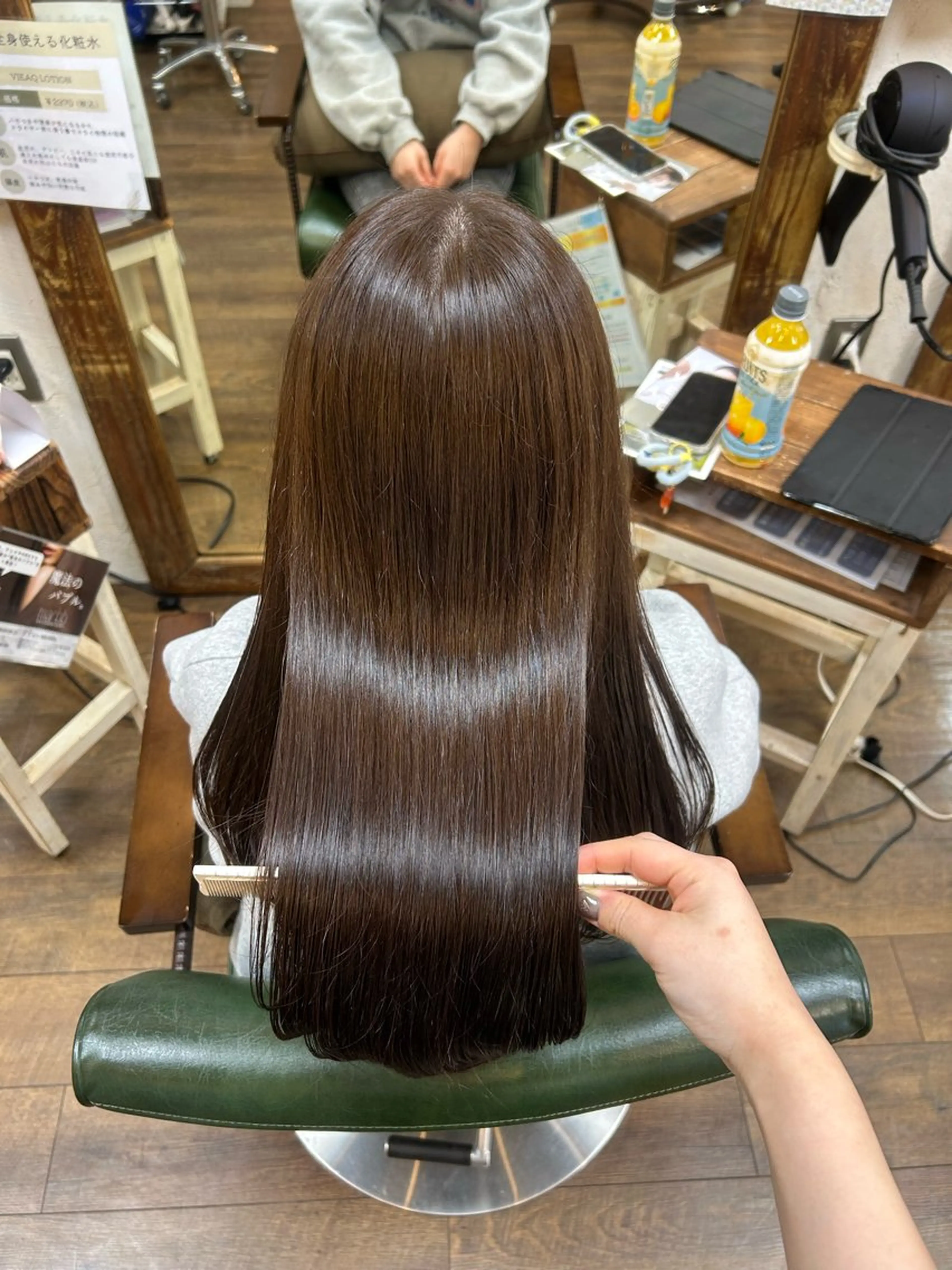 ロング カラー アッシュ ヘアカラー 徳 永のヘアスタイル