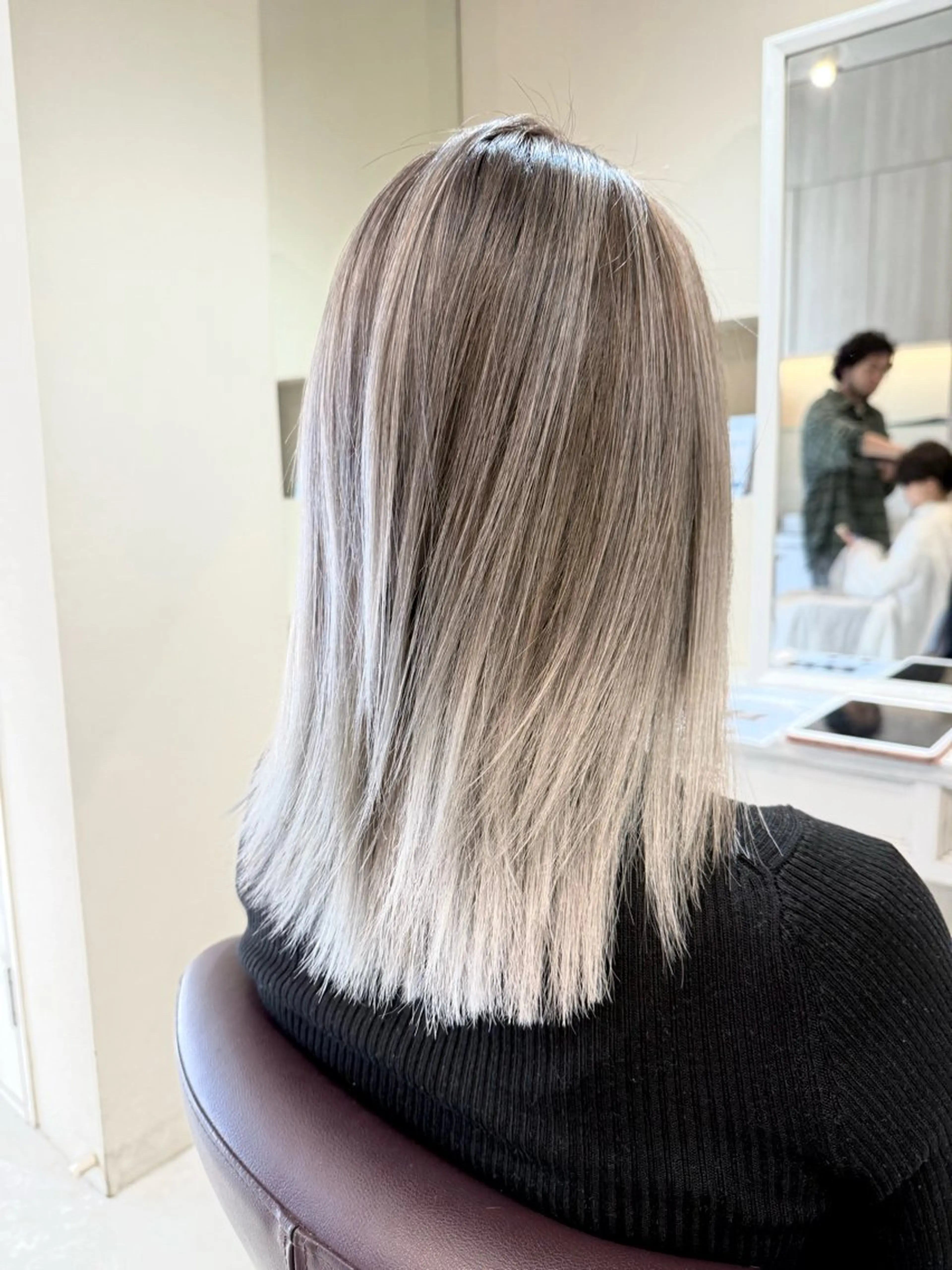 ミディアム CIEL所属・バレイヤージュ⭐️ 栄/舩木裕矢のヘアスタイル