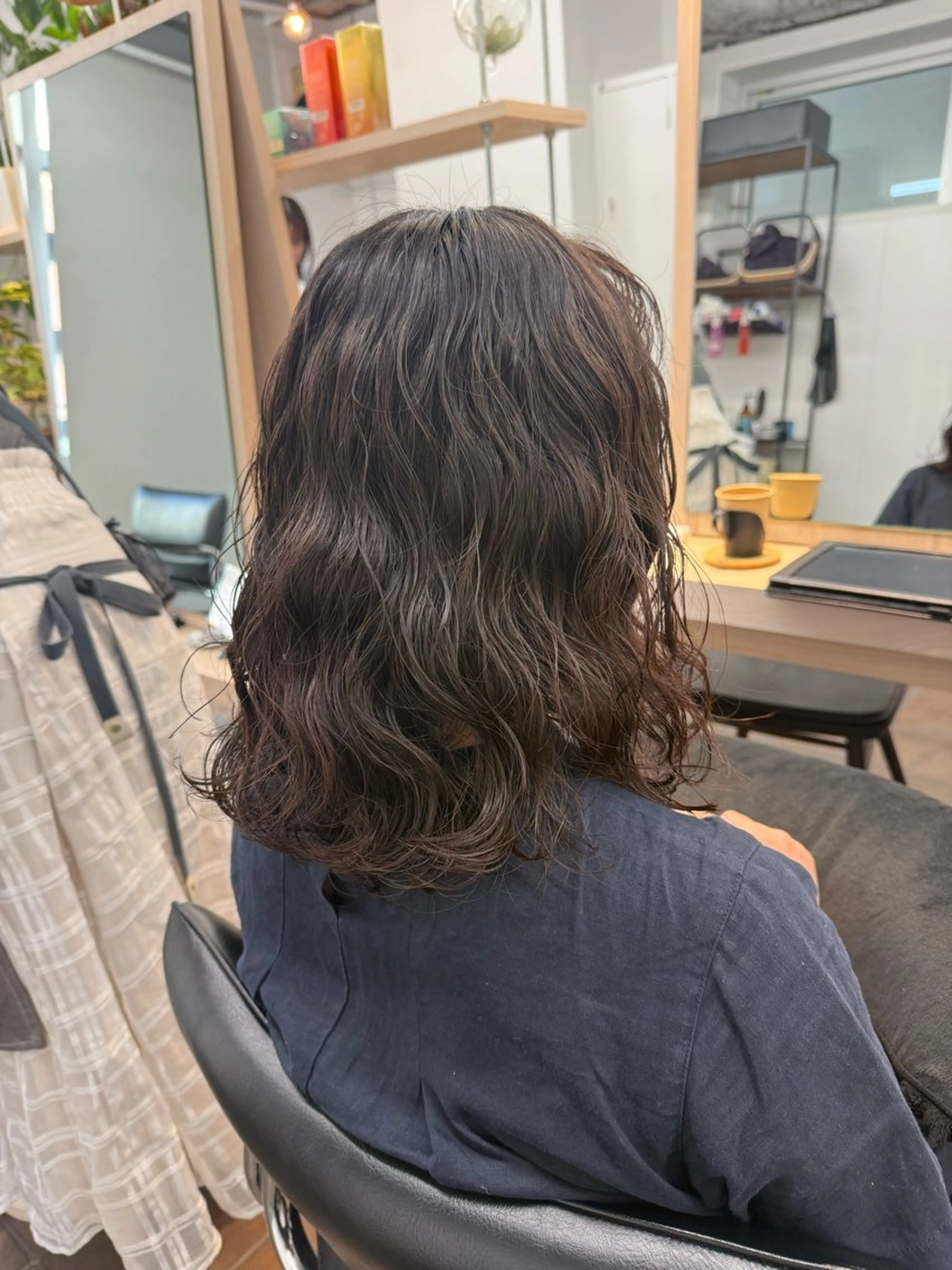 セミロング カット パーマ トリートメント miwa/ボブパーマ /モードボブのヘアスタイル