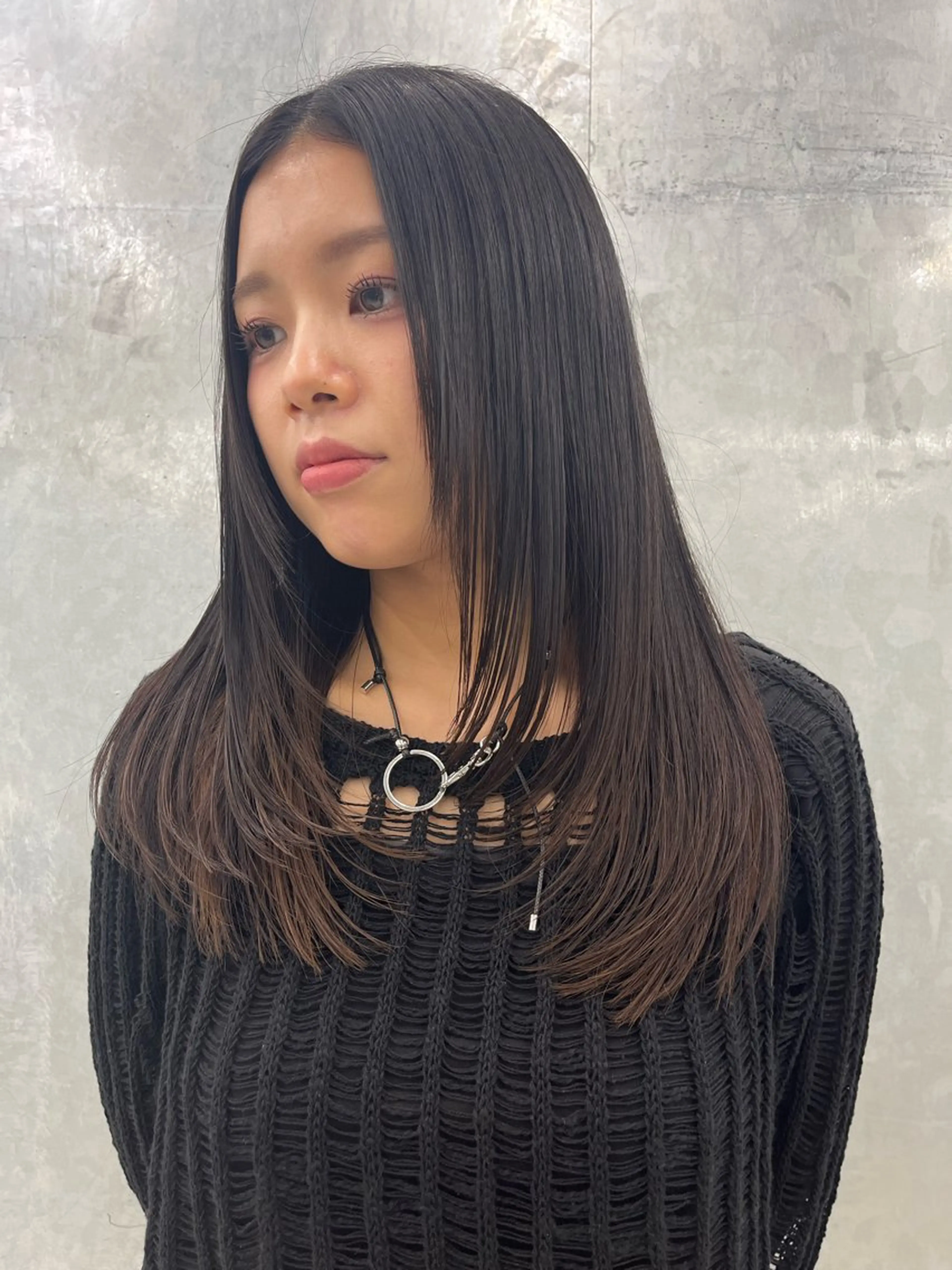 ロング レイヤーカット 神作 汐里　江古田 /透明感カラー🌿のヘアスタイル