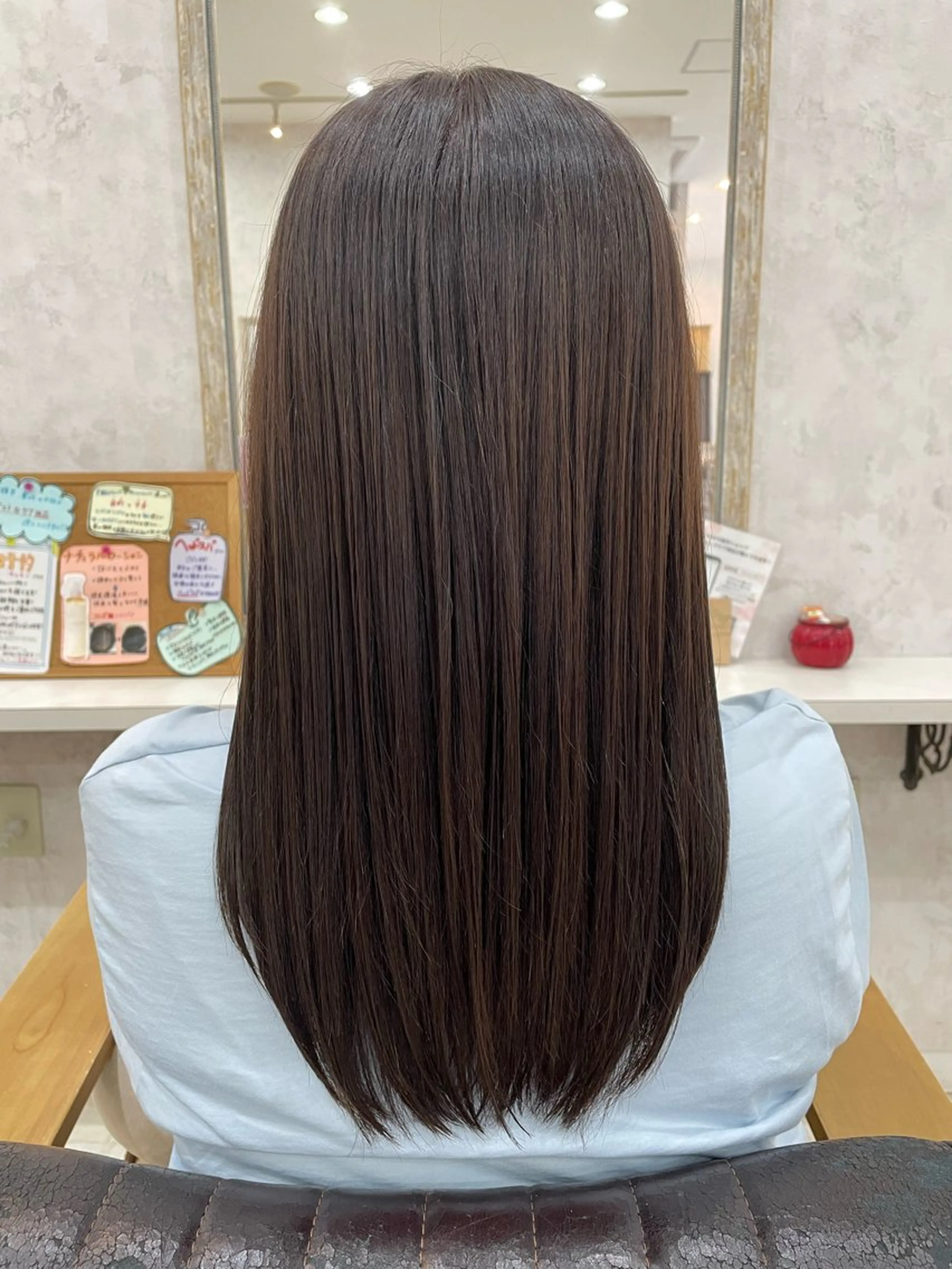 ロング カット ヘアカラー 柴 芙未菜のヘアスタイル
