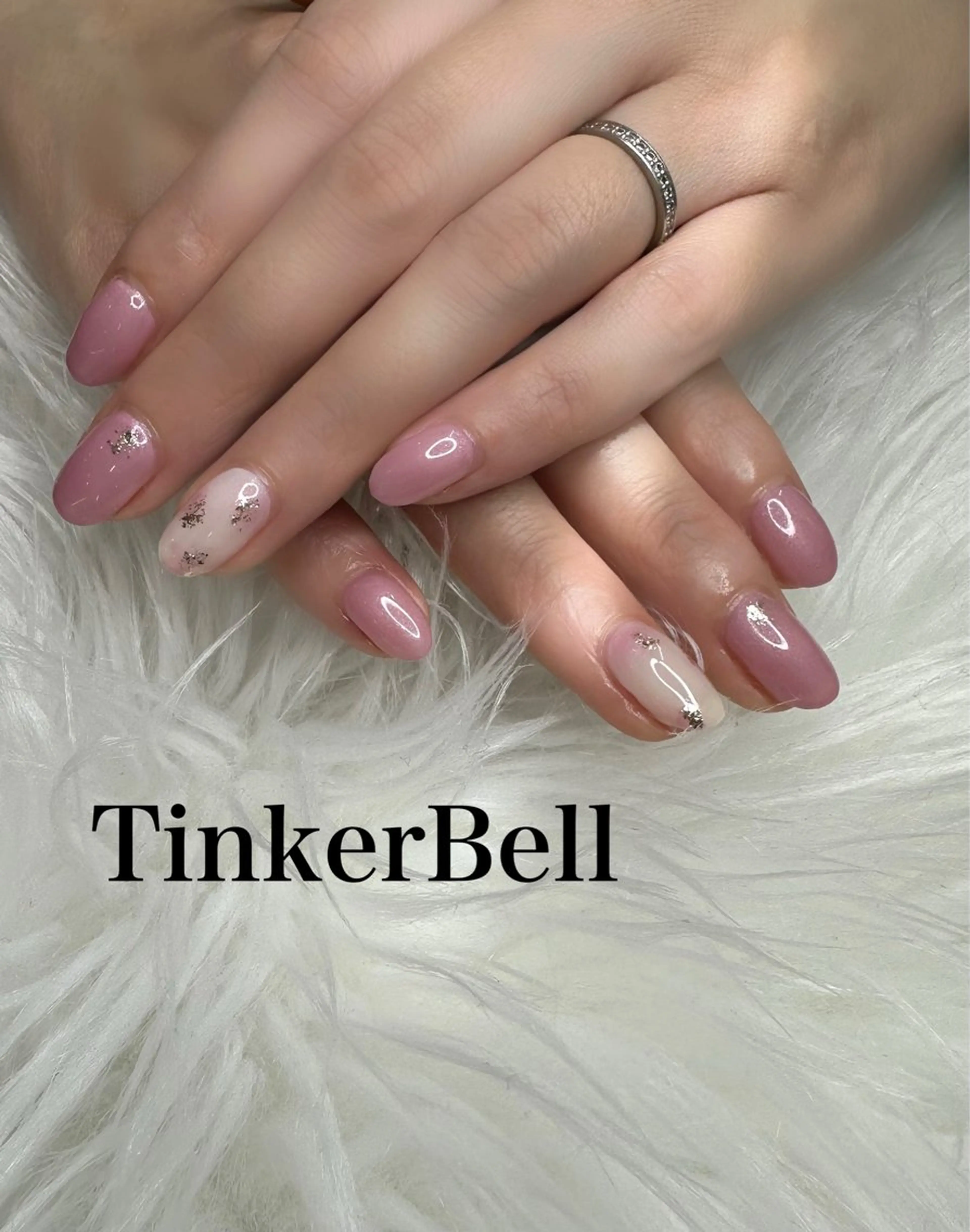 ネイル シンプルネイル ハンドネイル Tinker Bellのネイルデザイン