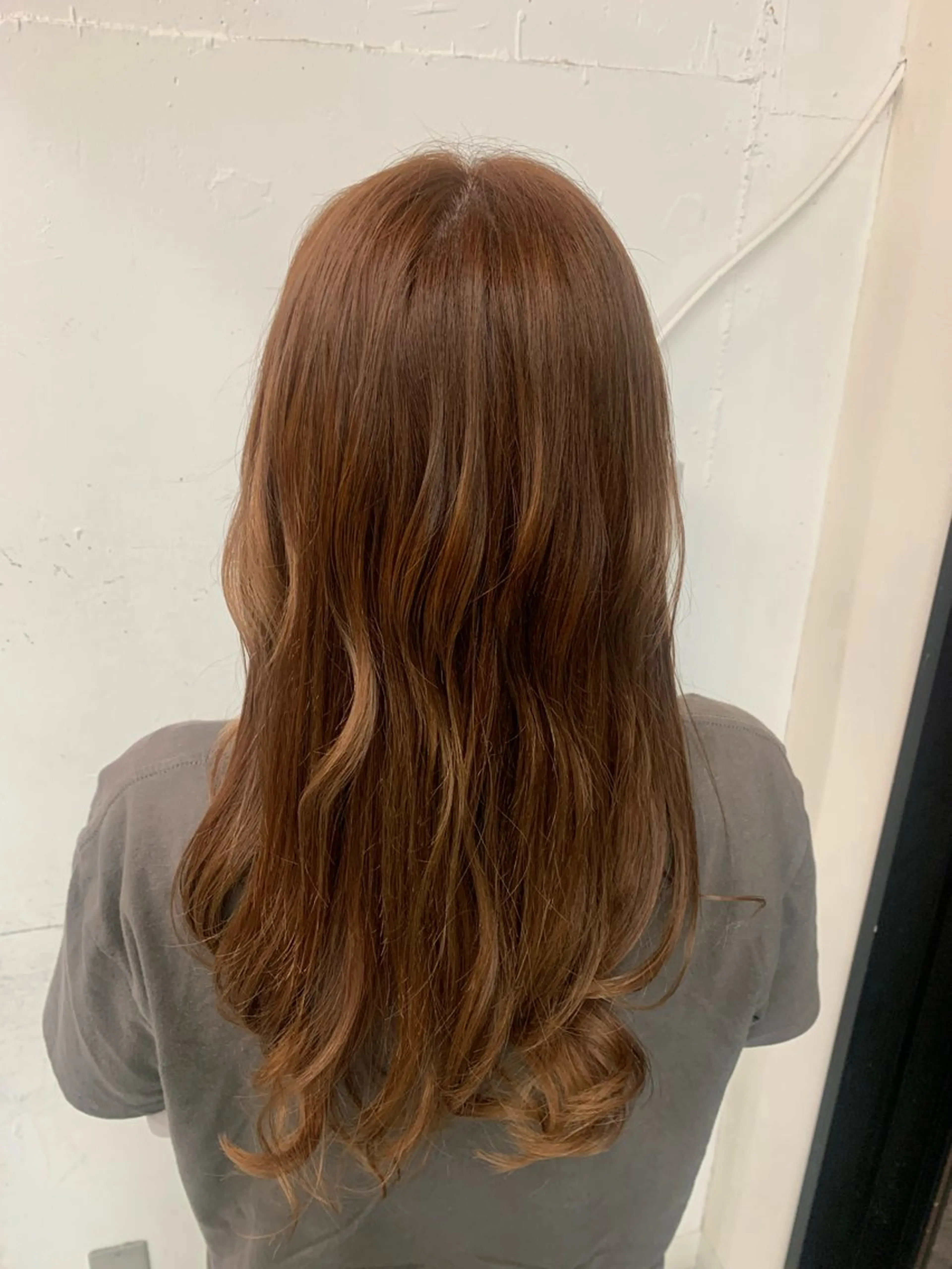 ロング カラー ブラウンカラー オレンジ オレンジブラウン WILL西宮店所属・WILL西宮野崎琴水 /透明感カラーのヘアスタイル