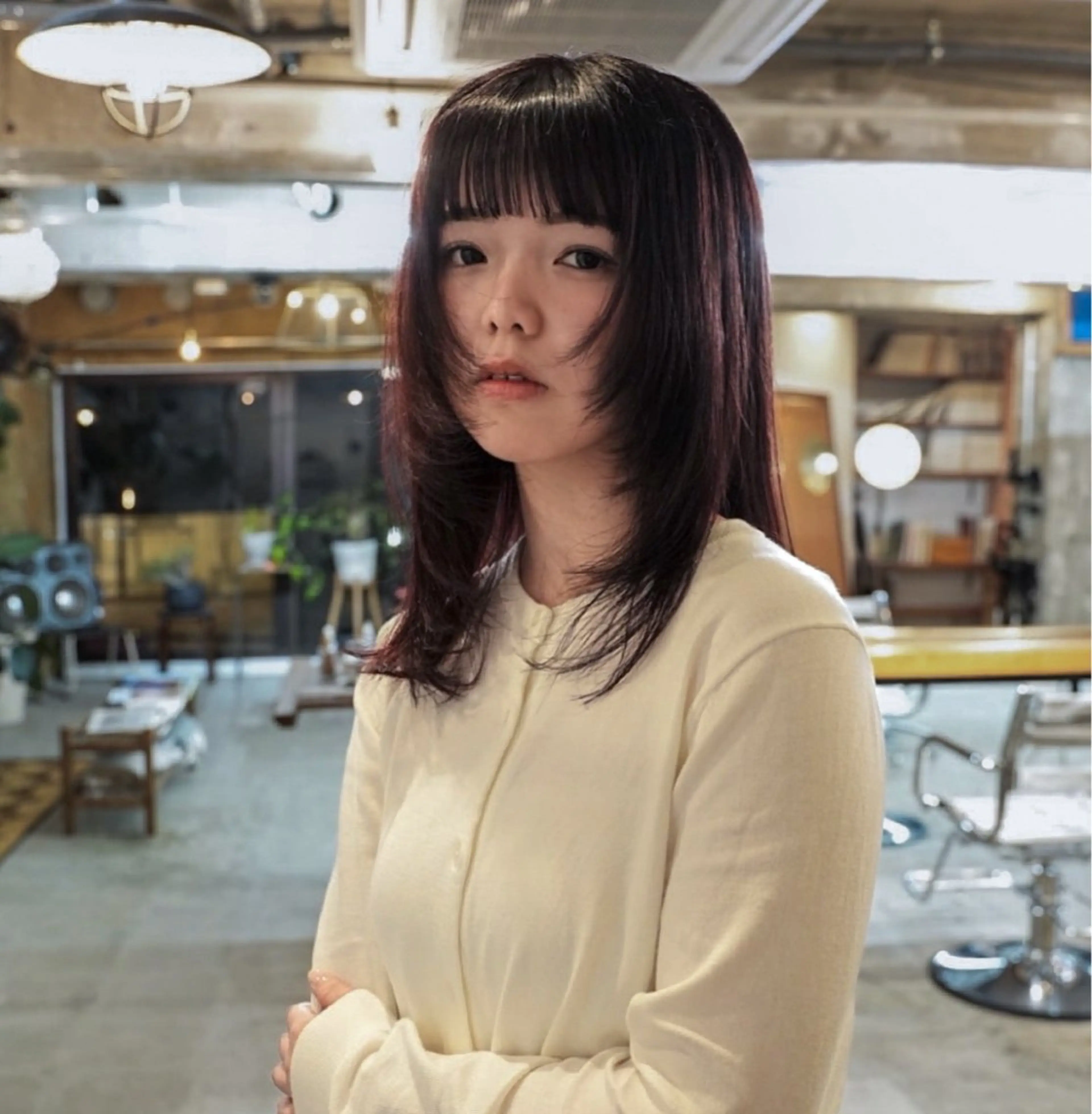 ミディアム ヘアカラー kawahara cocoroのヘアスタイル