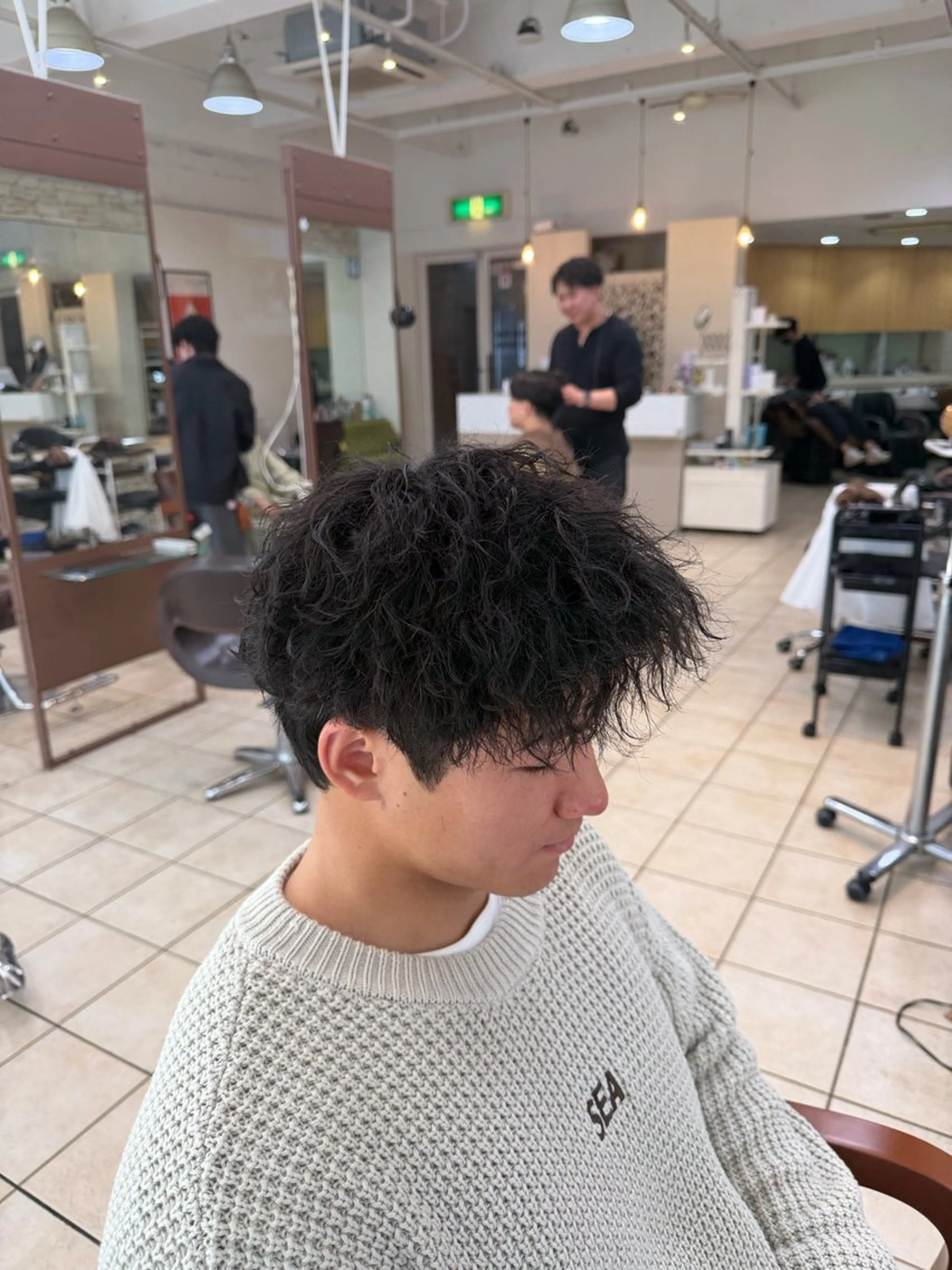 ショート パーマ スパイキーショート/ メンズパーマ/関内涼のヘアスタイル