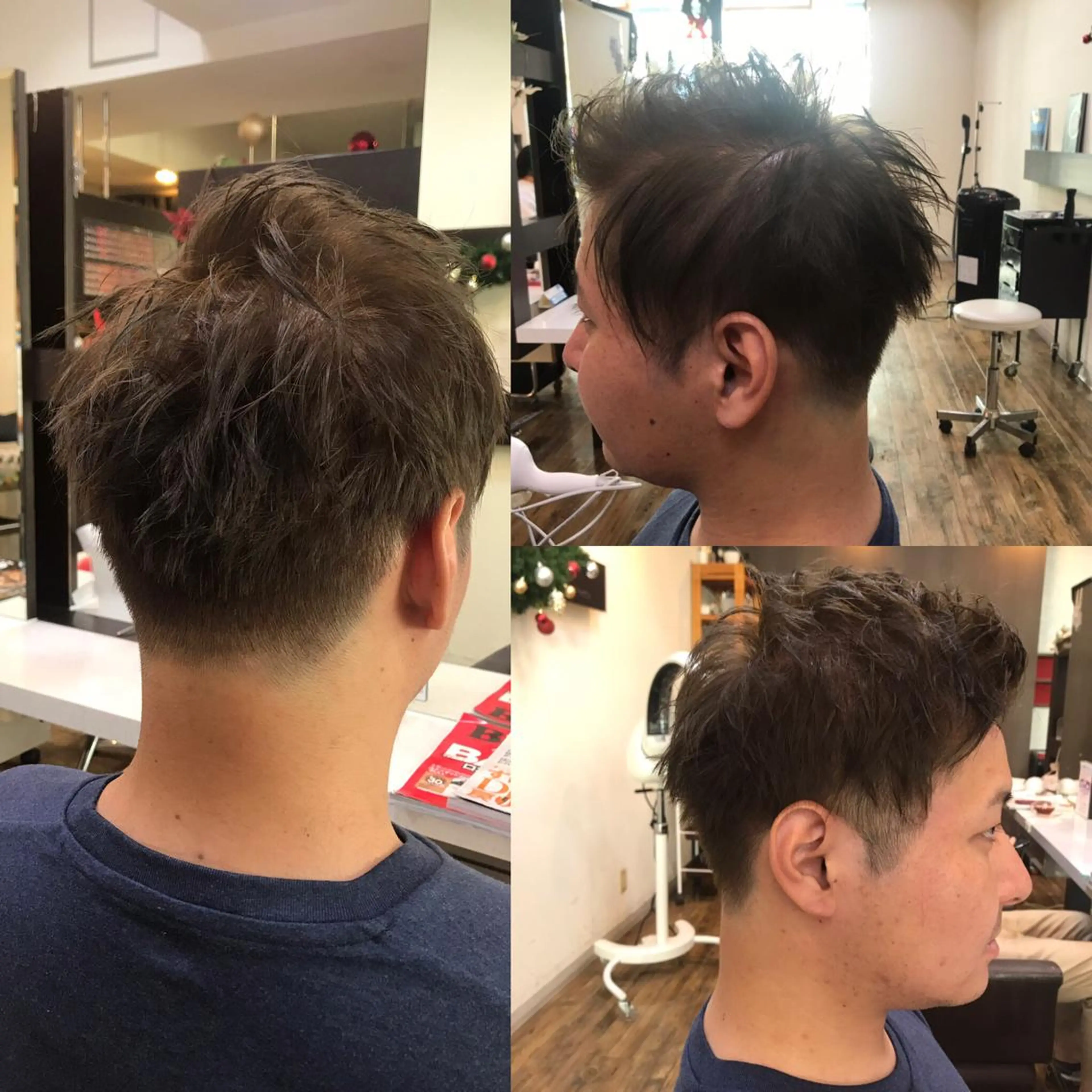 ショート メンズ 刈り上げ アッシュ ショートヘア 赤羽、髪質改善サロン 吉野リョウスケのヘアスタイル