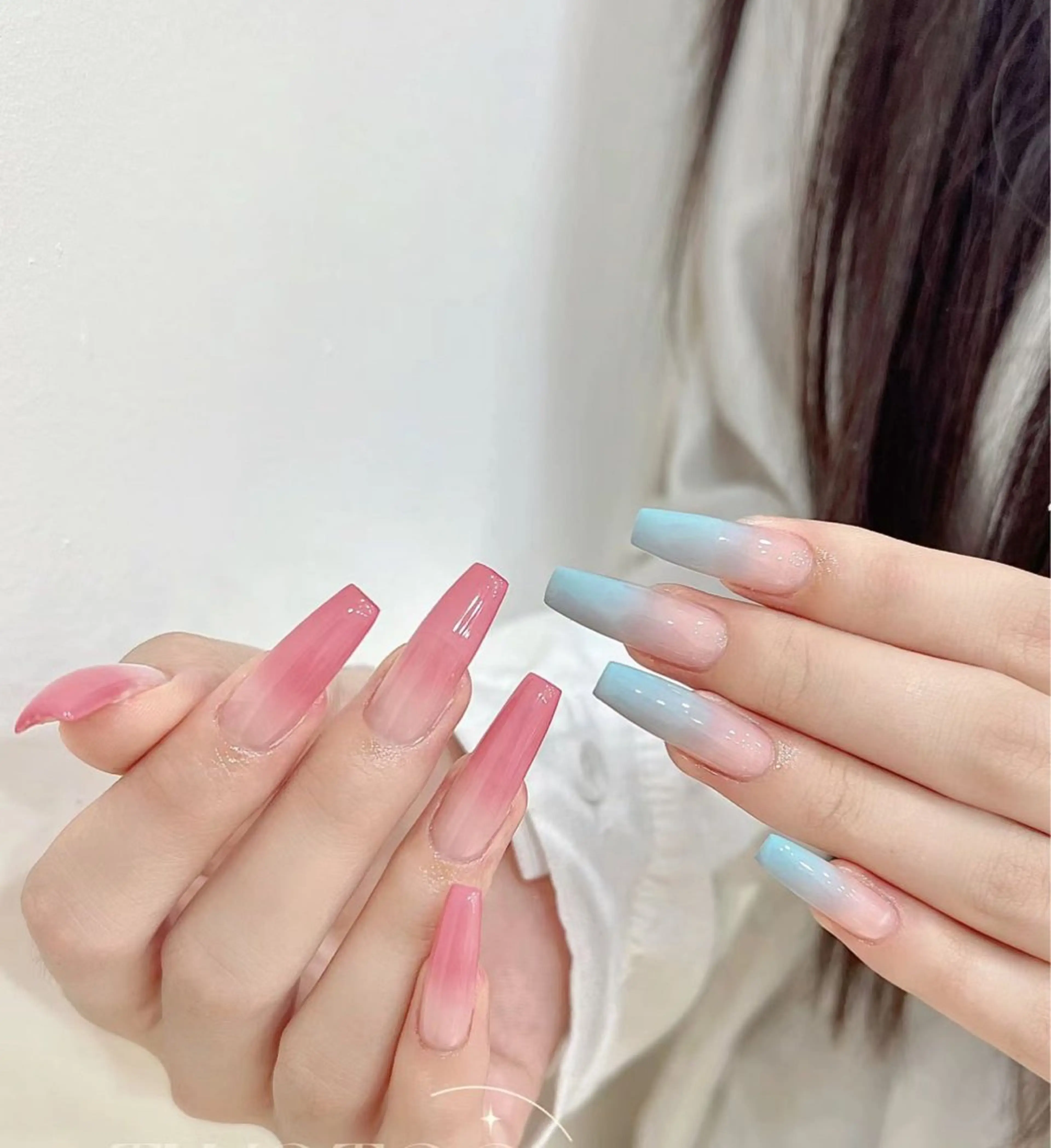 【長さだし10本】🫧ラメグラ＆カラグラ 🫧¥ 7980の写真